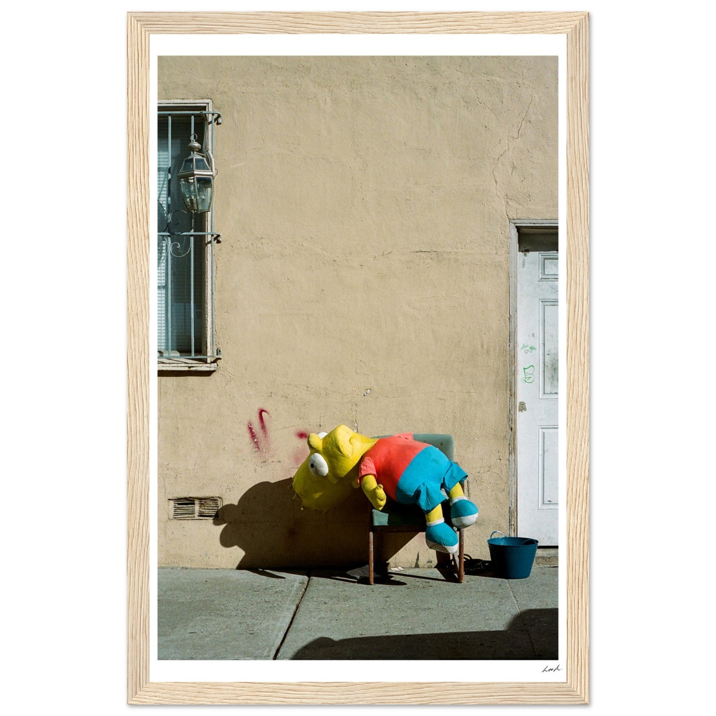 Bart Simpson Dead - Premium Matte Paper Wooden Framed Poster
