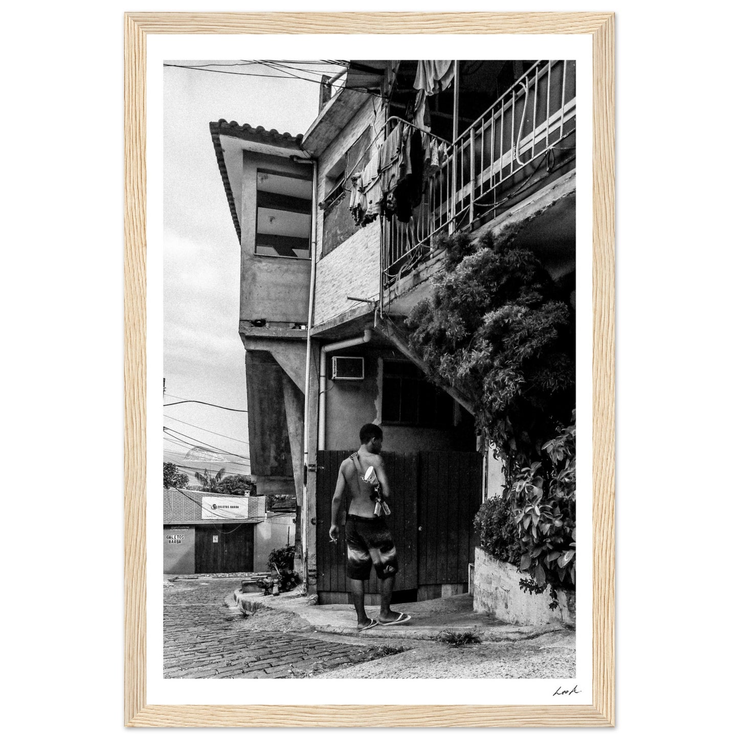 Street of RJ 3 - Premium Matte Paper Wooden Framed Poster
