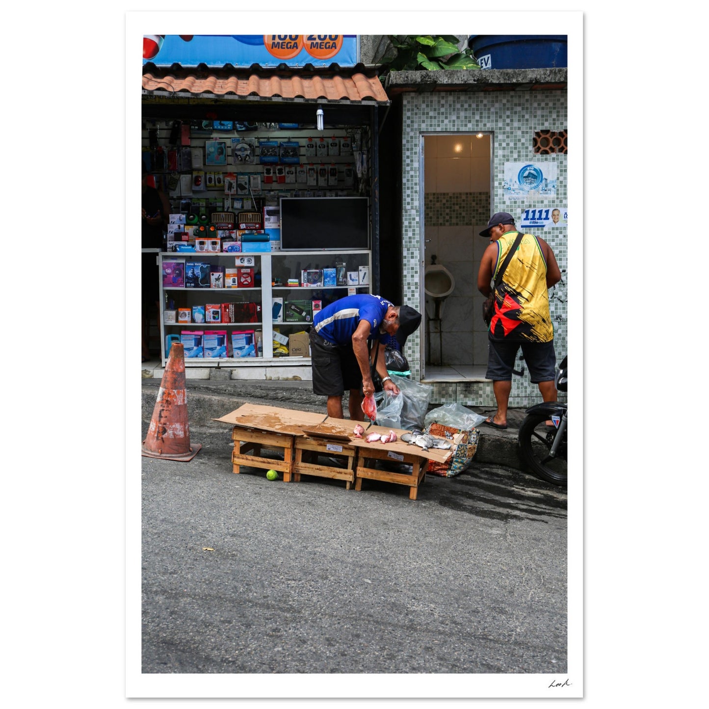 Street of RJ 2 - Aluminum Print