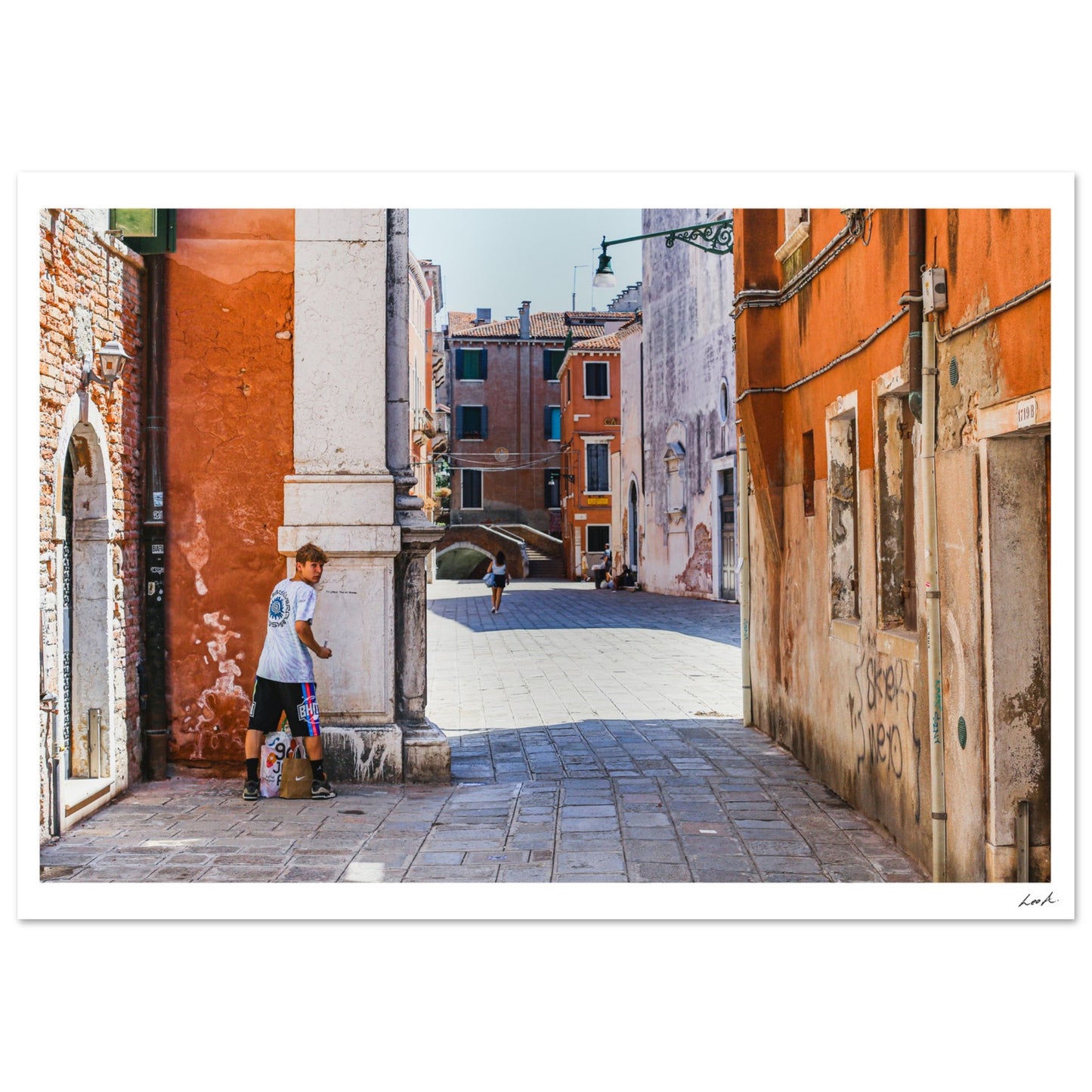Street of Venice 5 - Premium Semi-Glossy Paper Poster