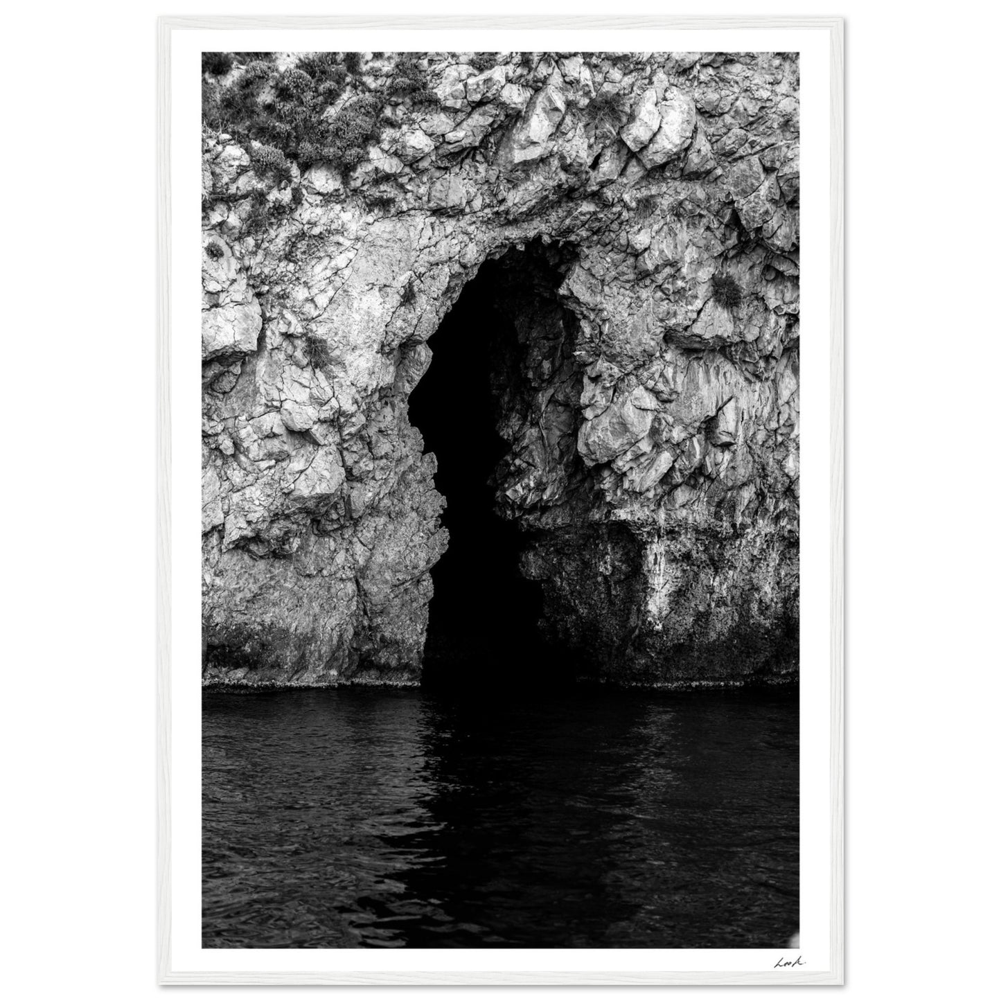 Taormina Cave - Premium Matte Paper Wooden Framed Poster