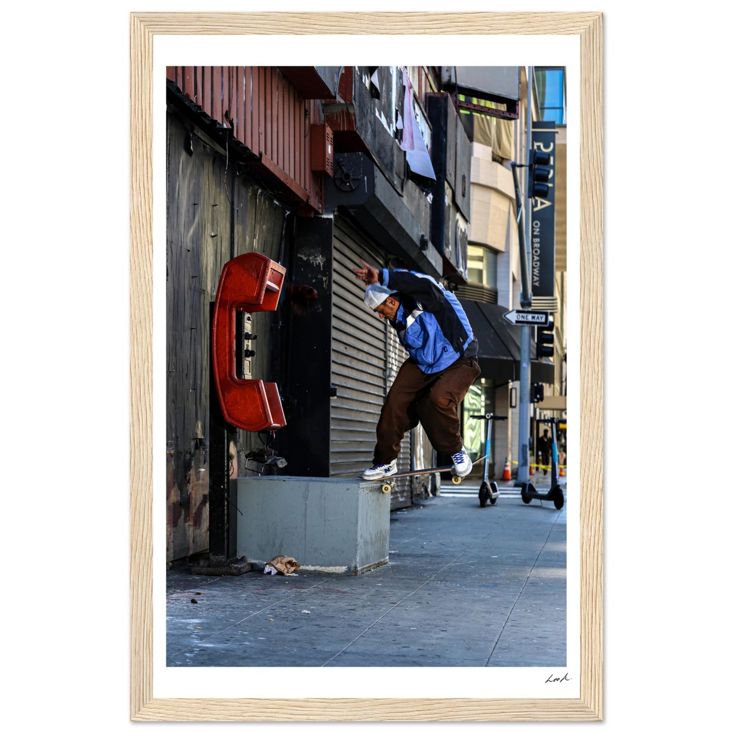 SS FS Nose Slide - Premium Matte Paper Wooden Framed Poster