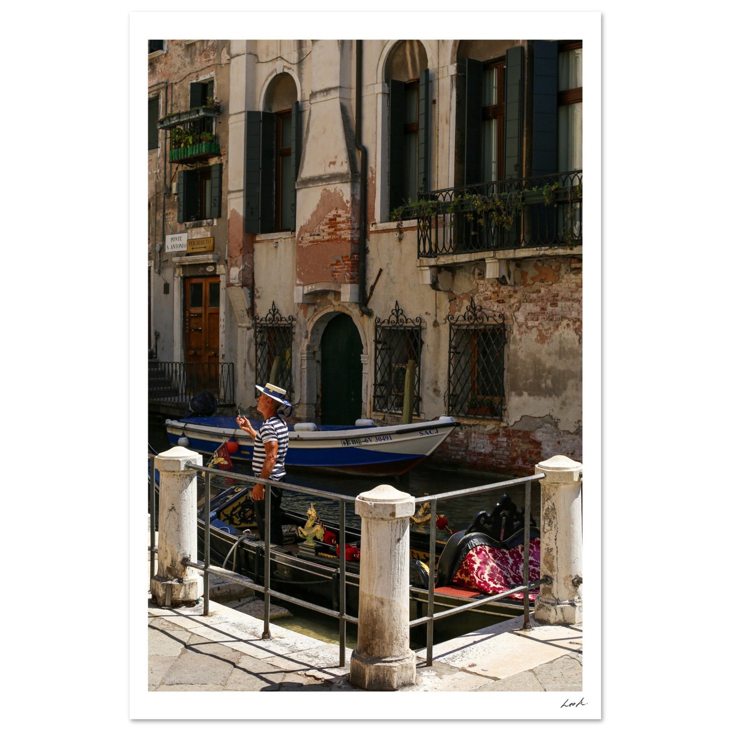 Street of Venice 7 - Aluminum Print