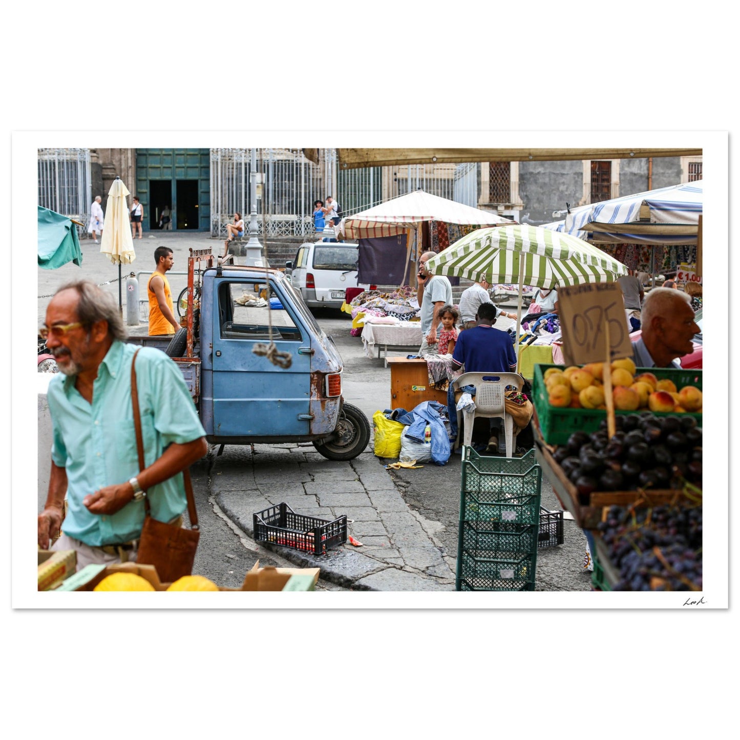 Street of Catania 2 - Aluminum Print