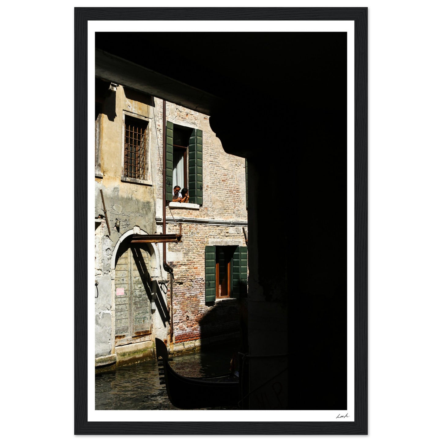 Street of Venice 2 - Premium Matte Paper Wooden Framed Poster