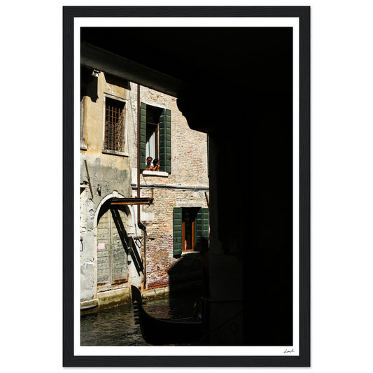Street of Venice 2 - Premium Matte Paper Wooden Framed Poster