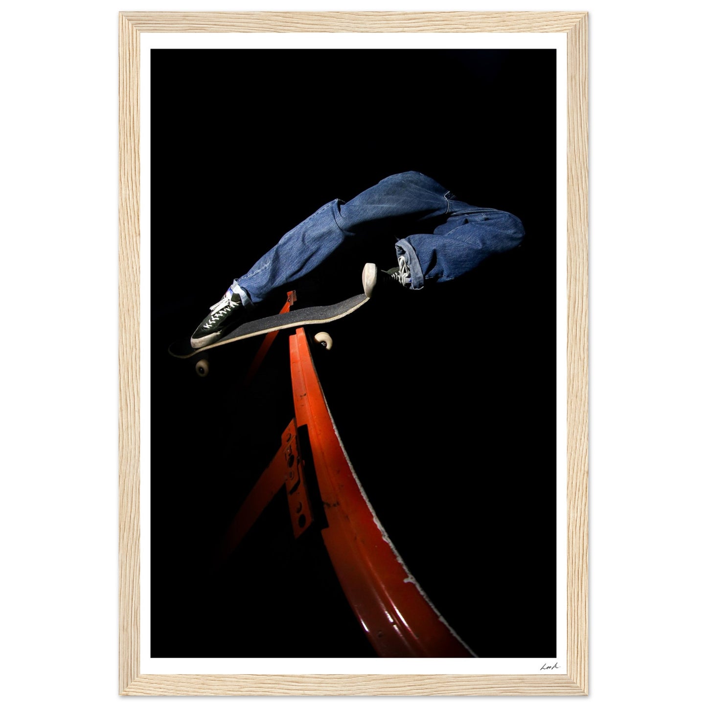 Lou Rock and Roll - Premium Matte Paper Wooden Framed Poster