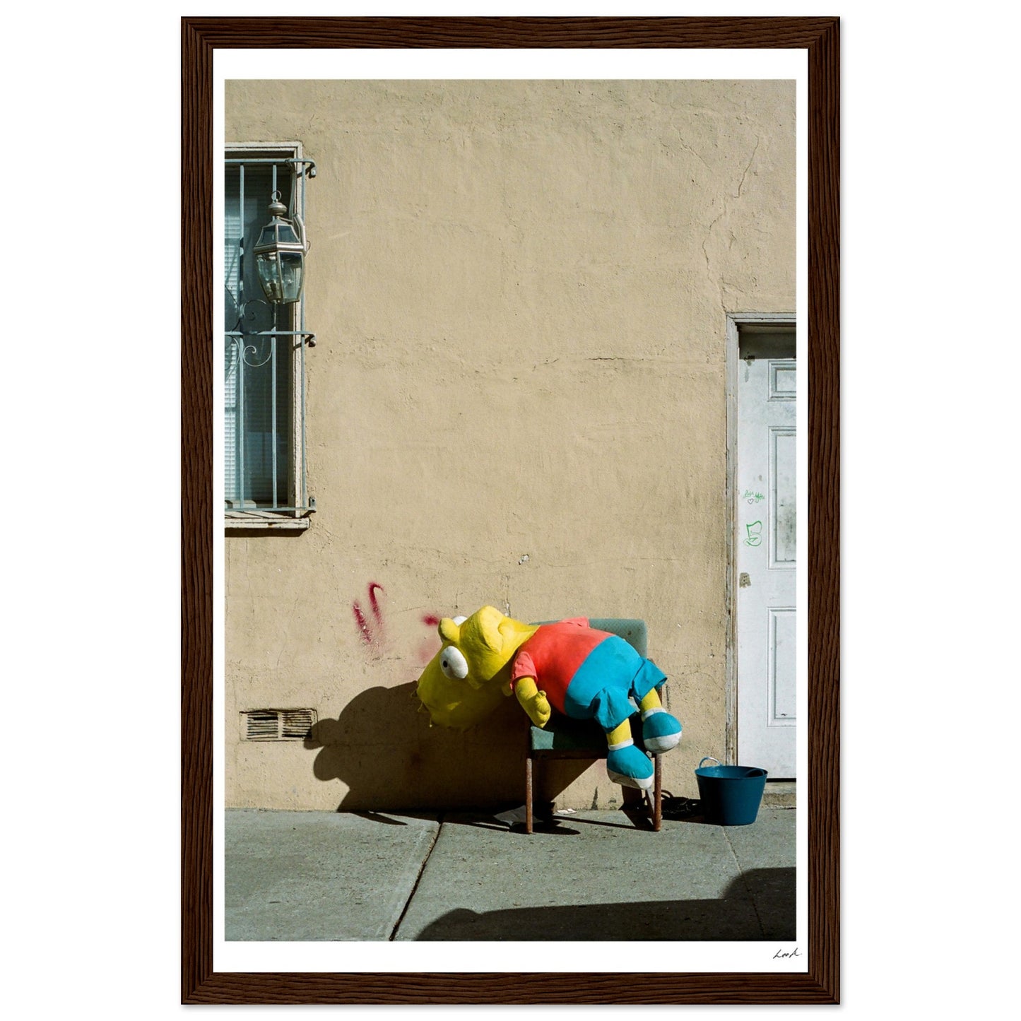 Bart Simpson Dead - Premium Matte Paper Wooden Framed Poster