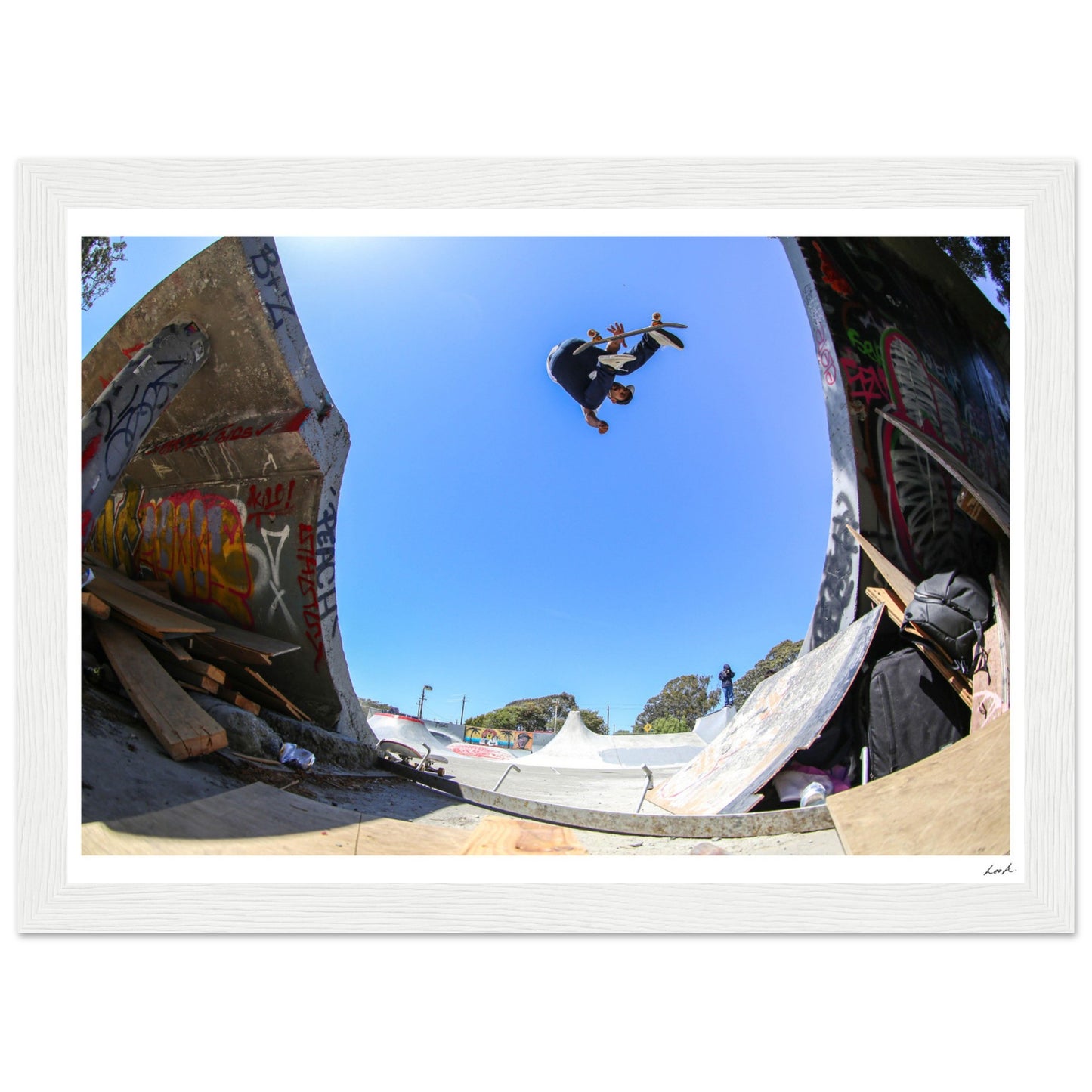 Treasure Island CA - Premium Matte Paper Wooden Framed Poster
