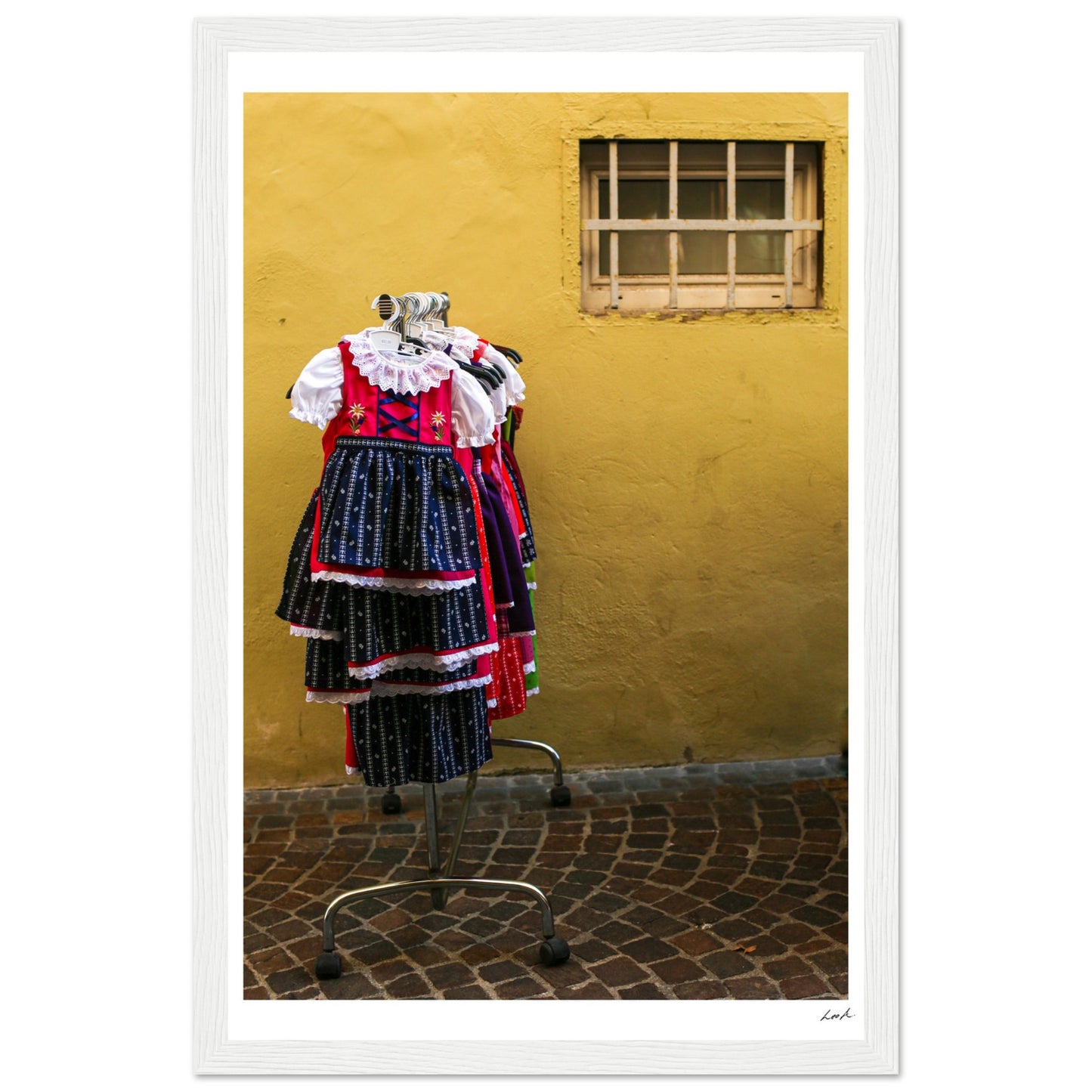 Street of Villa CH 2 - Premium Matte Paper Wooden Framed Poster
