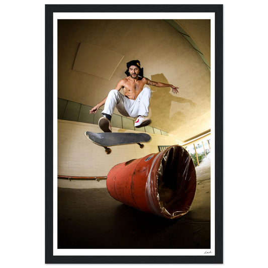 Kickflip 2 - Premium Matte Paper Wooden Framed Poster