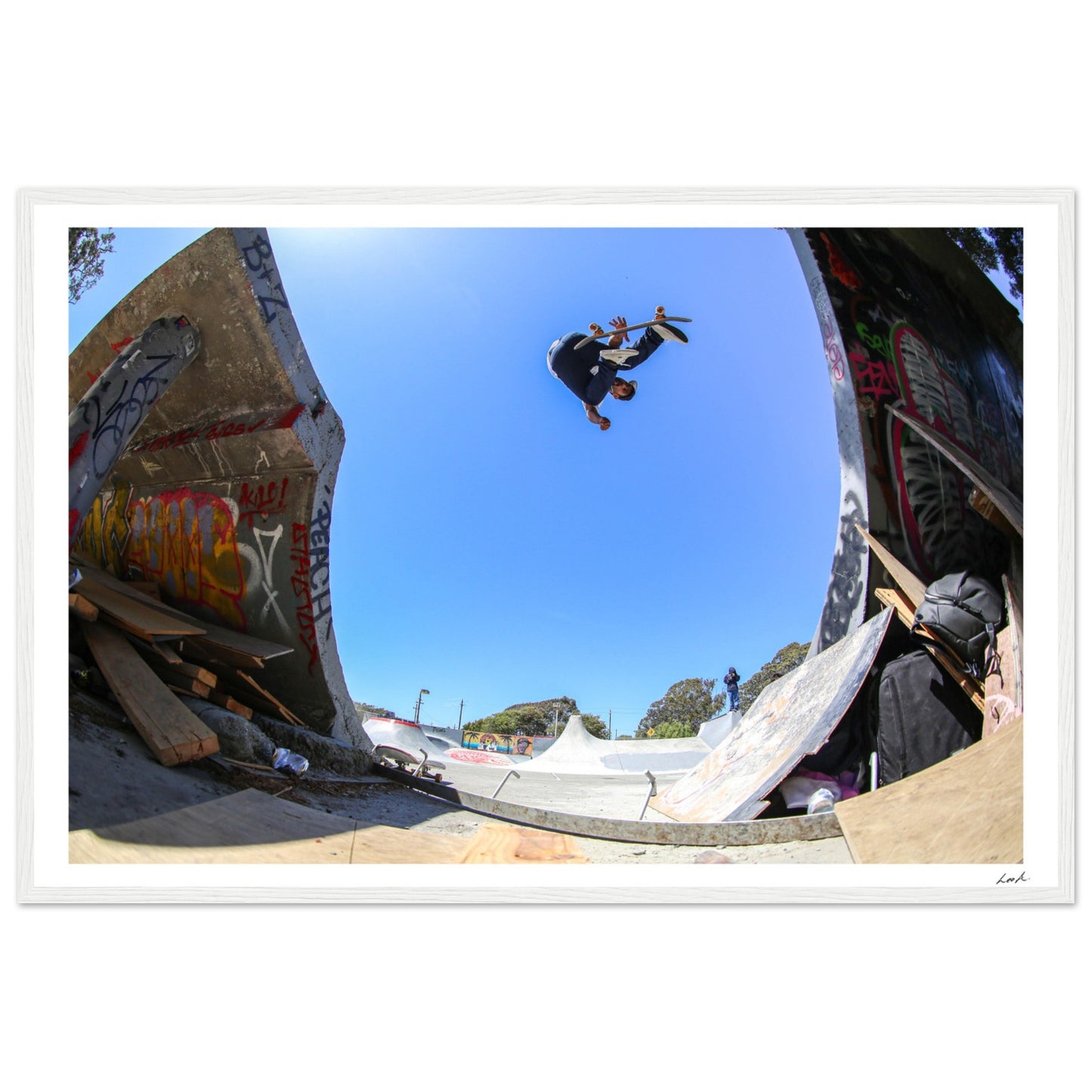 Treasure Island CA - Premium Matte Paper Wooden Framed Poster