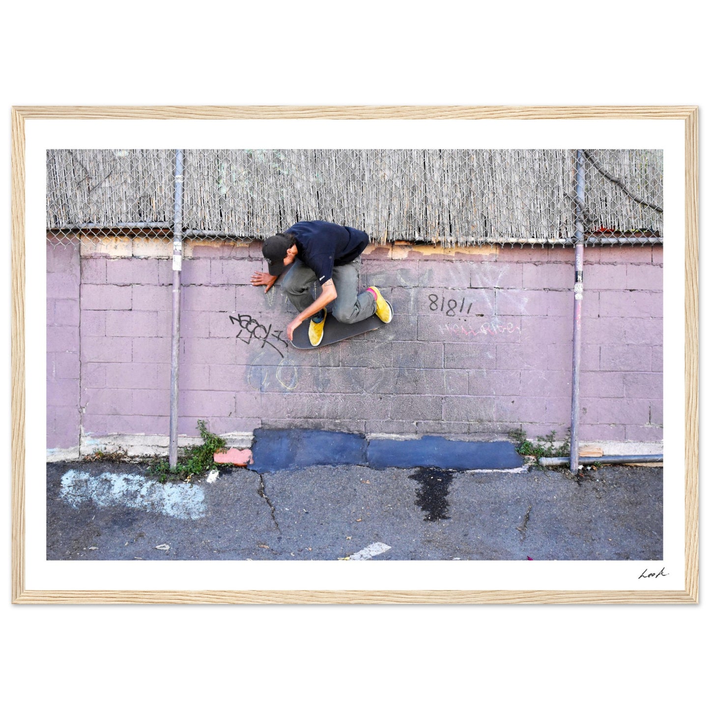 Lou Wallride - Premium Matte Paper Wooden Framed Poster