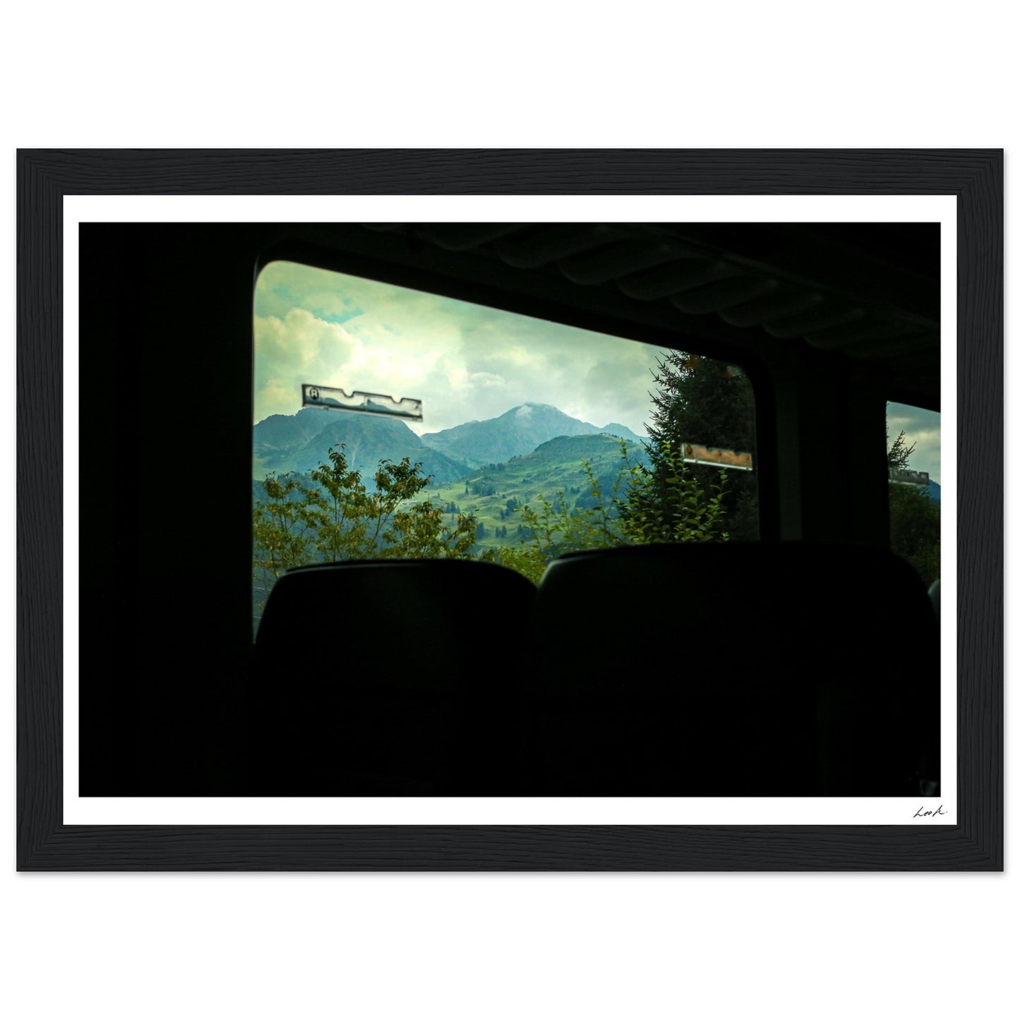 Austria Train View - Premium Matte Paper Wooden Framed Poster