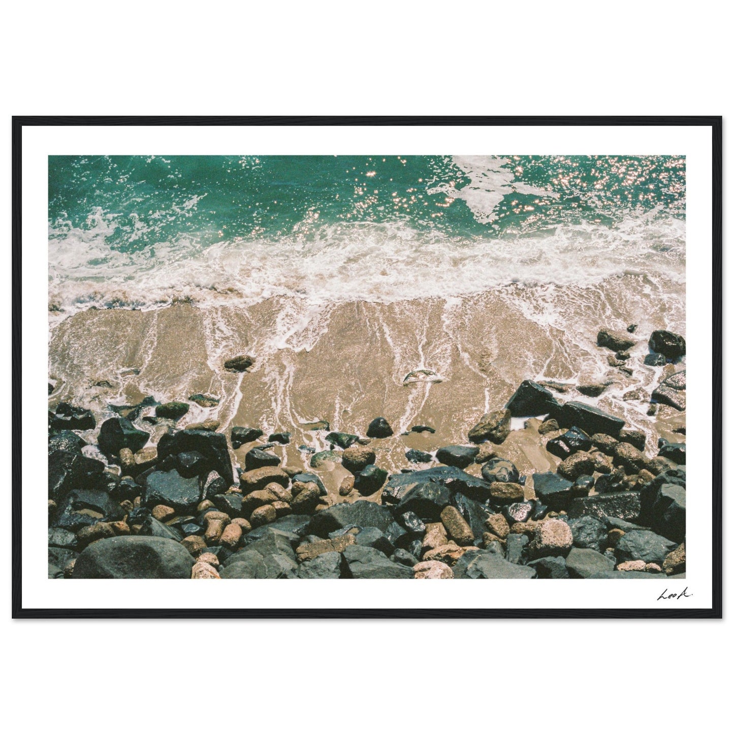 Sunset Cliff - Premium Matte Paper Wooden Framed Poster
