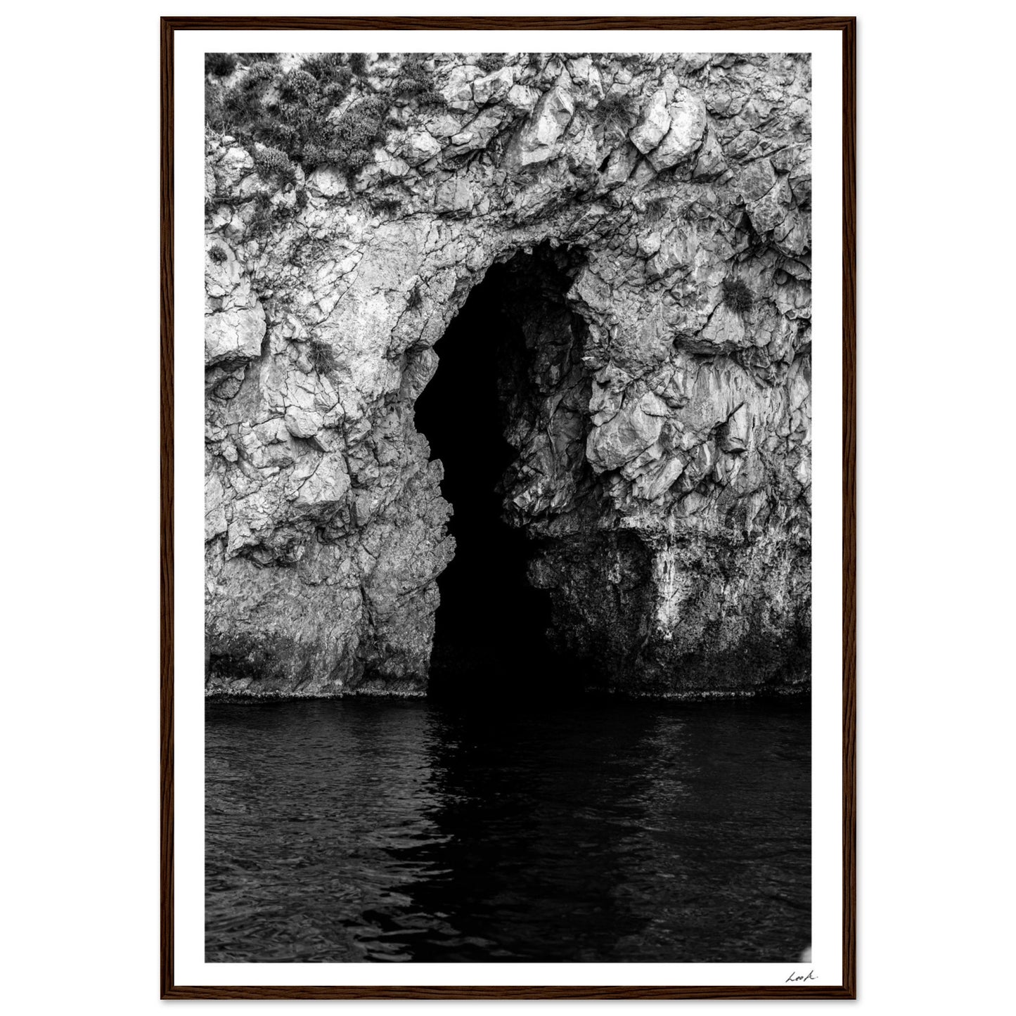 Taormina Cave - Premium Matte Paper Wooden Framed Poster