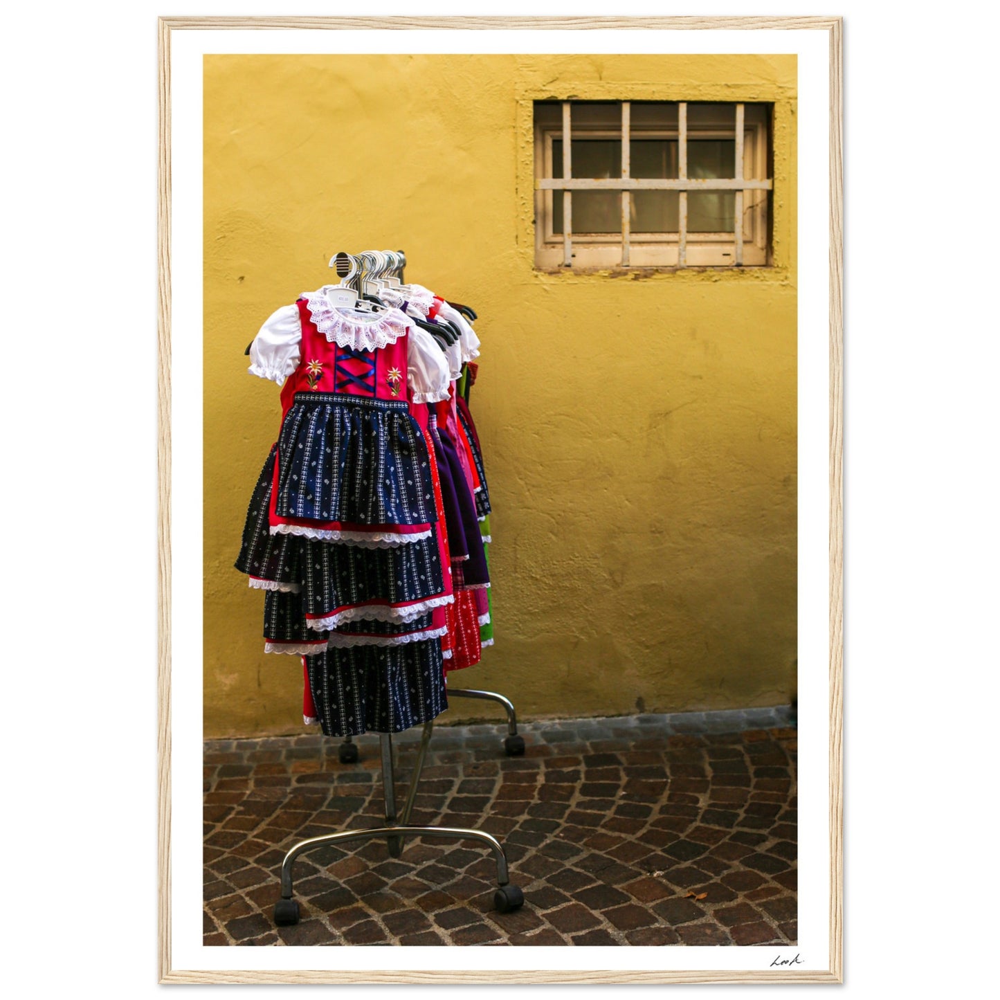 Street of Villa CH 2 - Premium Matte Paper Wooden Framed Poster