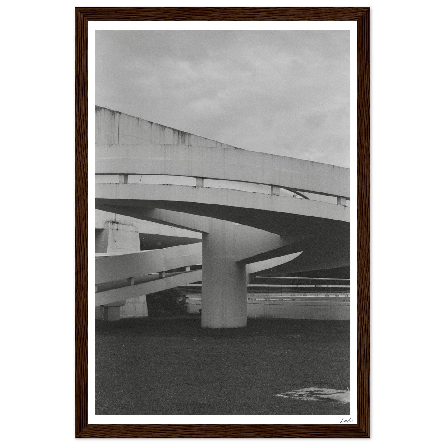 MONb_w - Premium Matte Paper Wooden Framed Poster