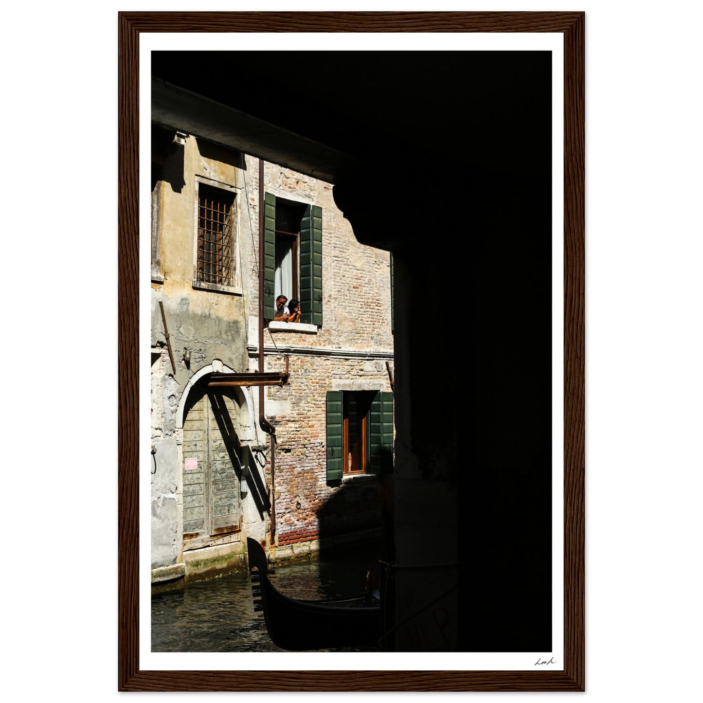 Street of Venice 2 - Premium Matte Paper Wooden Framed Poster