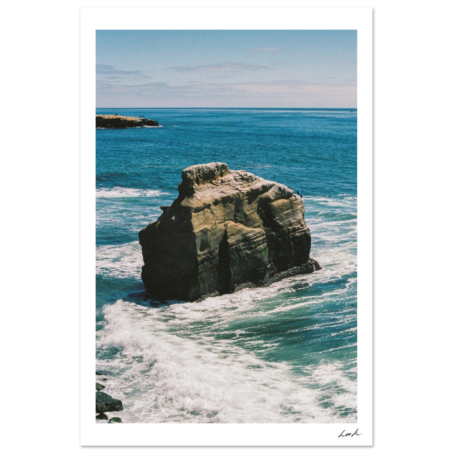 Sunset Cliff 2 - Premium Semi-Glossy Paper Poster