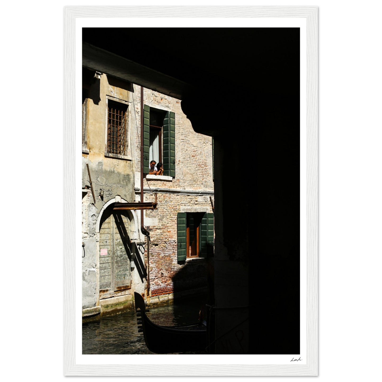 Street of Venice 2 - Premium Matte Paper Wooden Framed Poster
