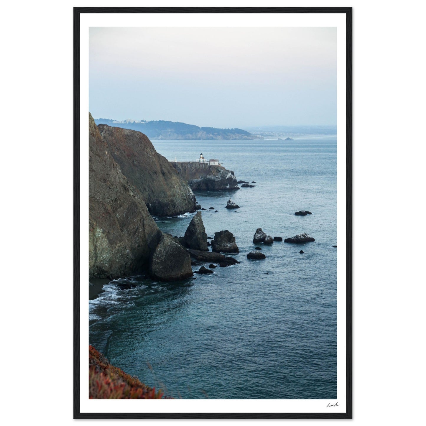 Point Bonita Lighthouse - Premium Matte Paper Wooden Framed Poster