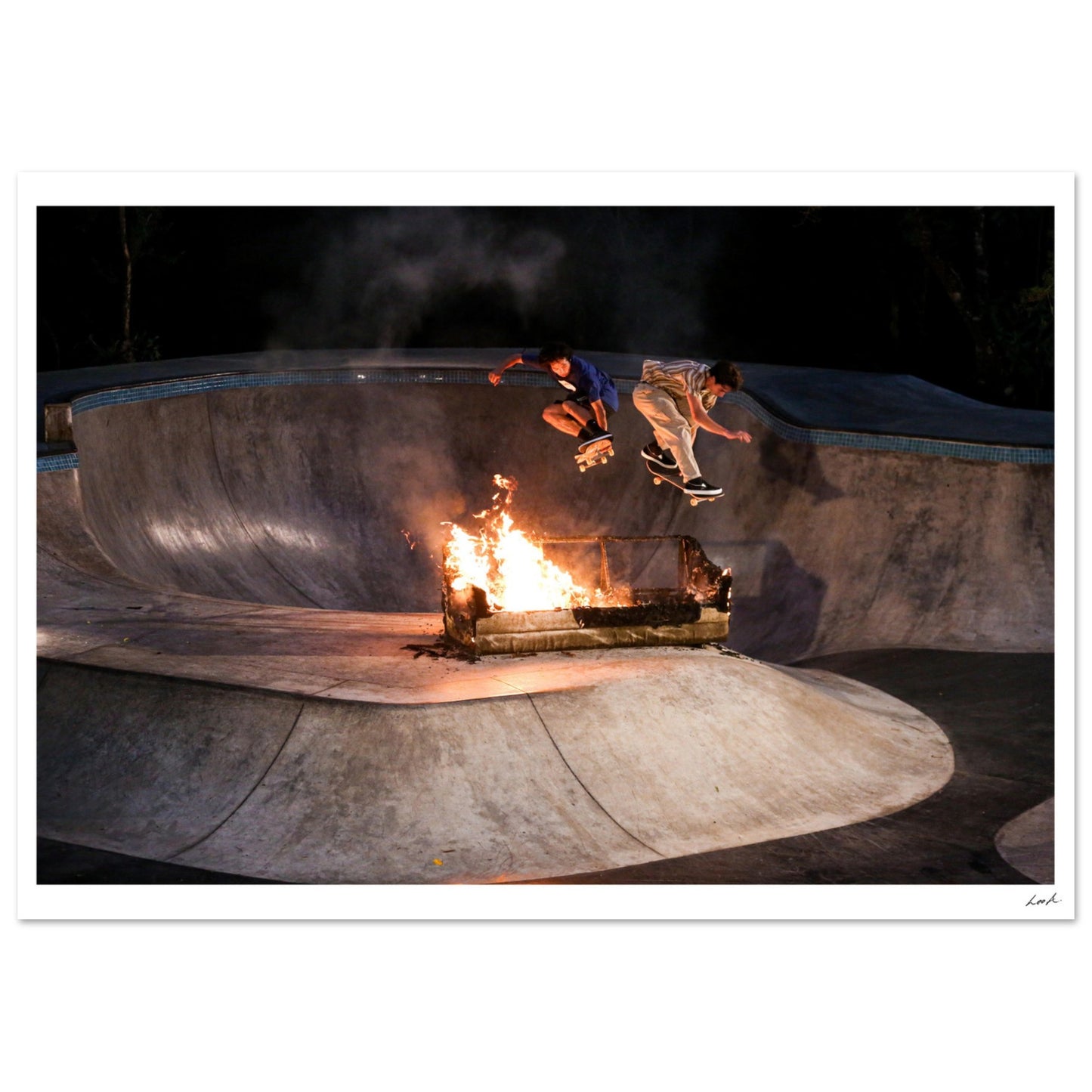 Sofa Fire - Classic Matte Paper Poster