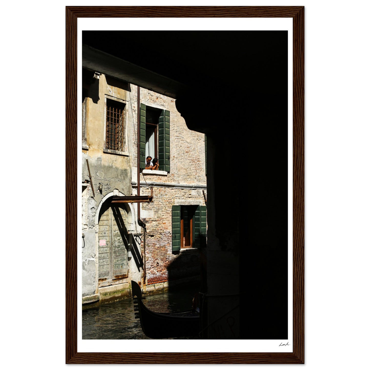 Street of Venice 2 - Premium Matte Paper Wooden Framed Poster