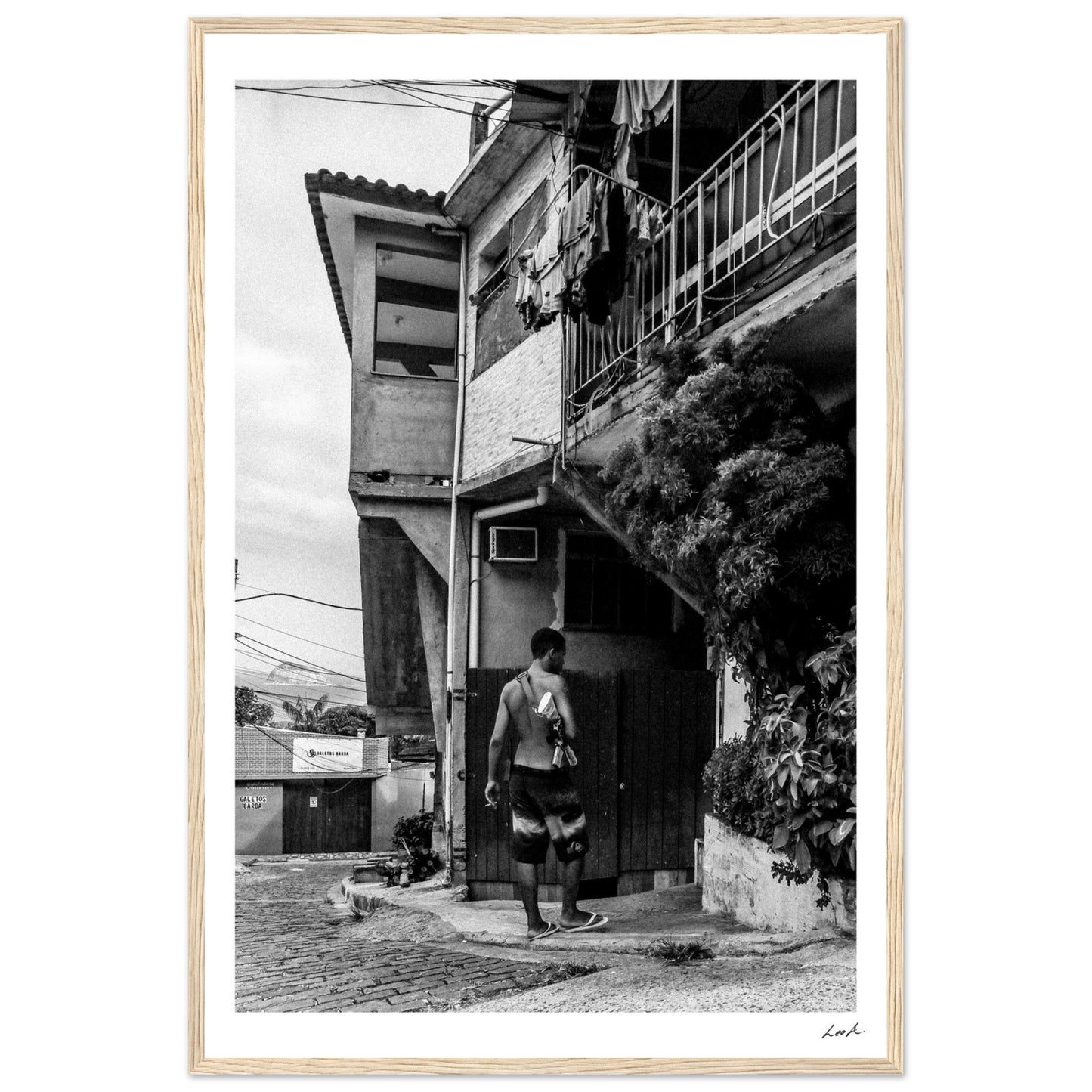 Street of RJ 3 - Premium Matte Paper Wooden Framed Poster