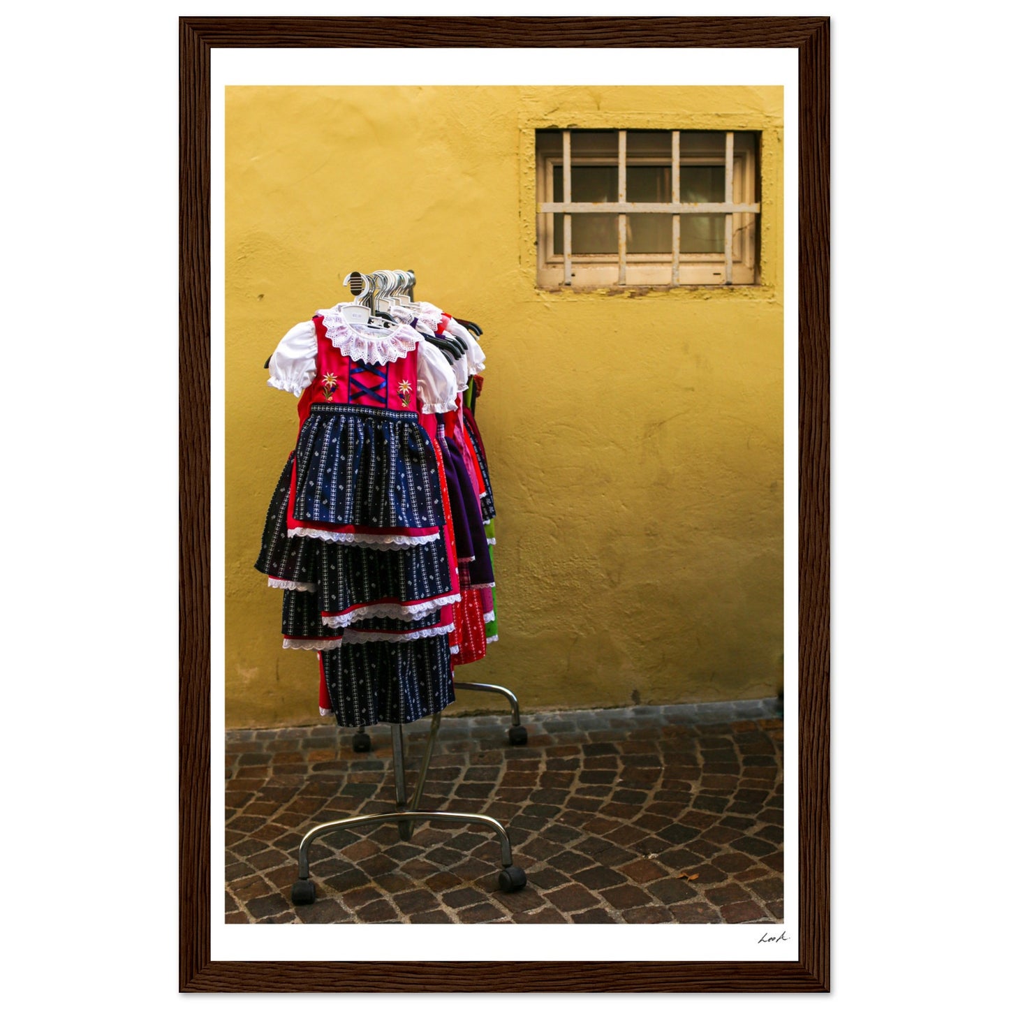 Street of Villa CH 2 - Premium Matte Paper Wooden Framed Poster