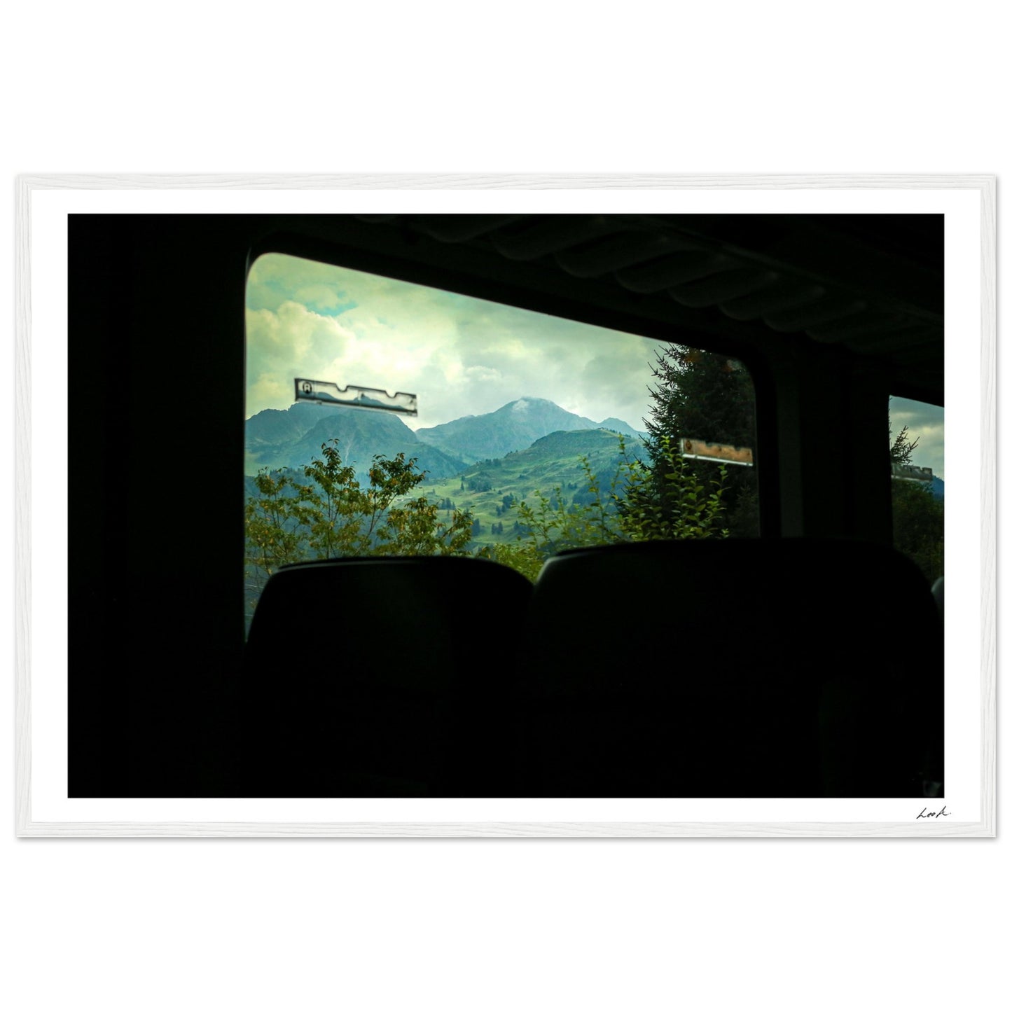 Austria Train View - Premium Matte Paper Wooden Framed Poster