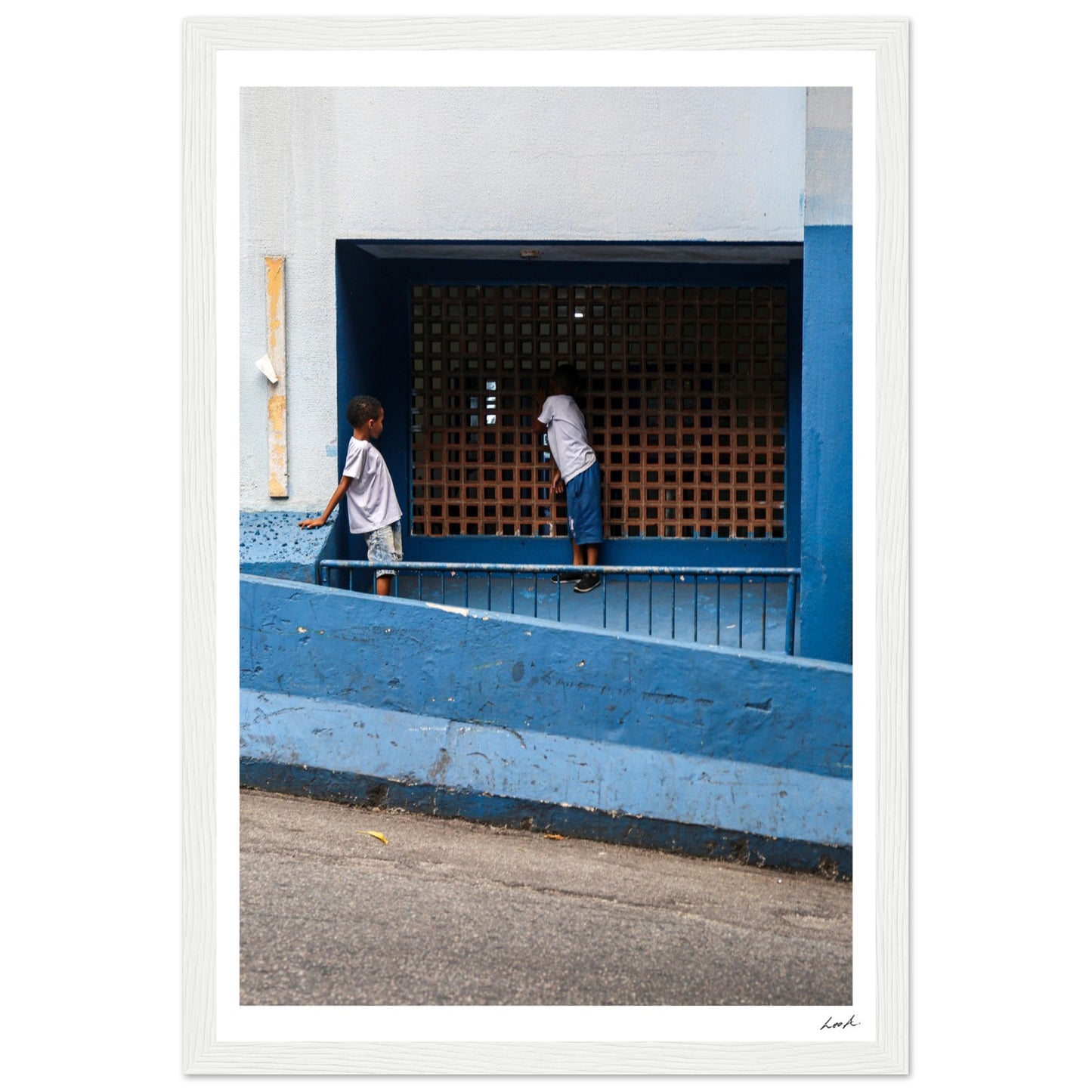 Street of RJ - Premium Matte Paper Wooden Framed Poster