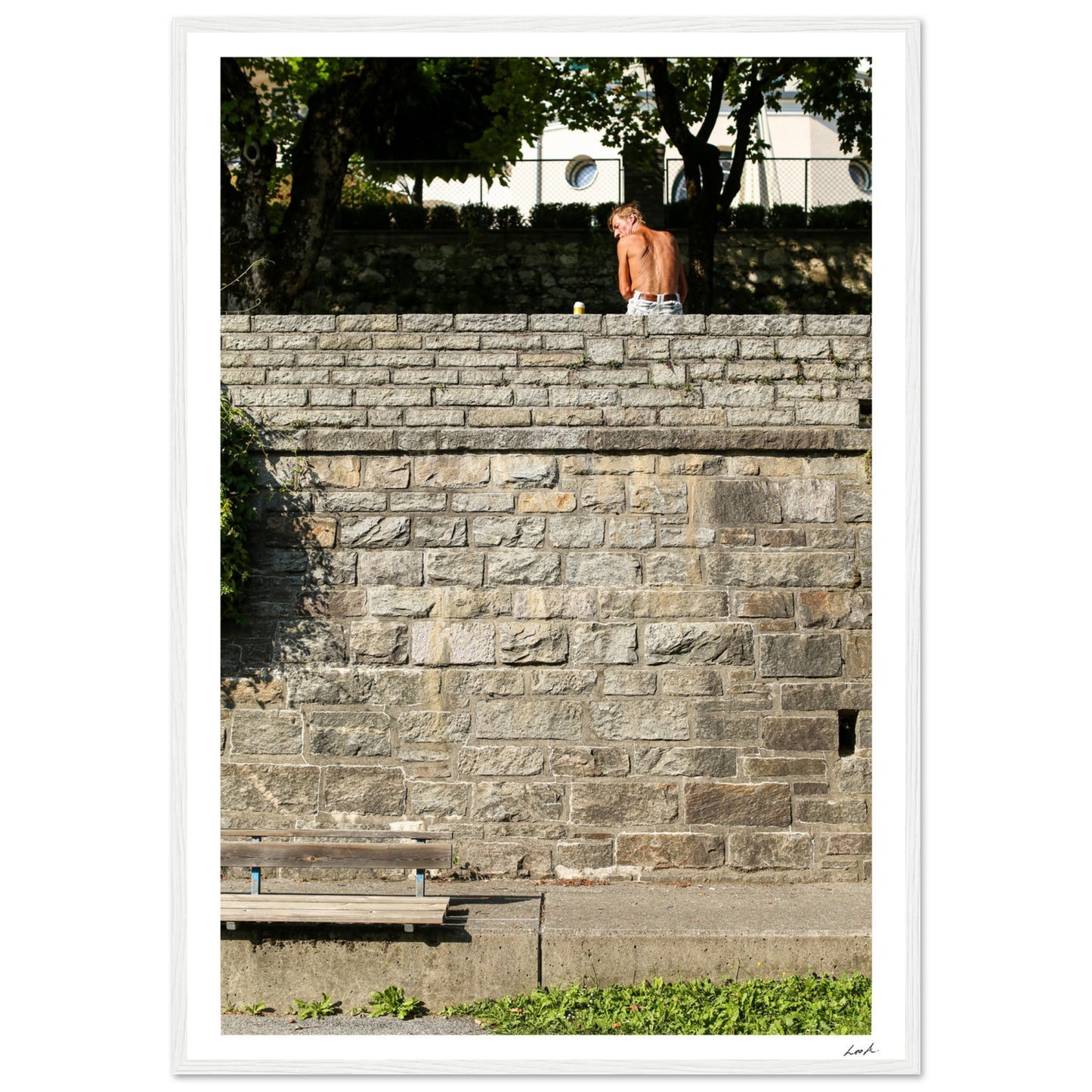 Street of Villa CH - Premium Matte Paper Wooden Framed Poster