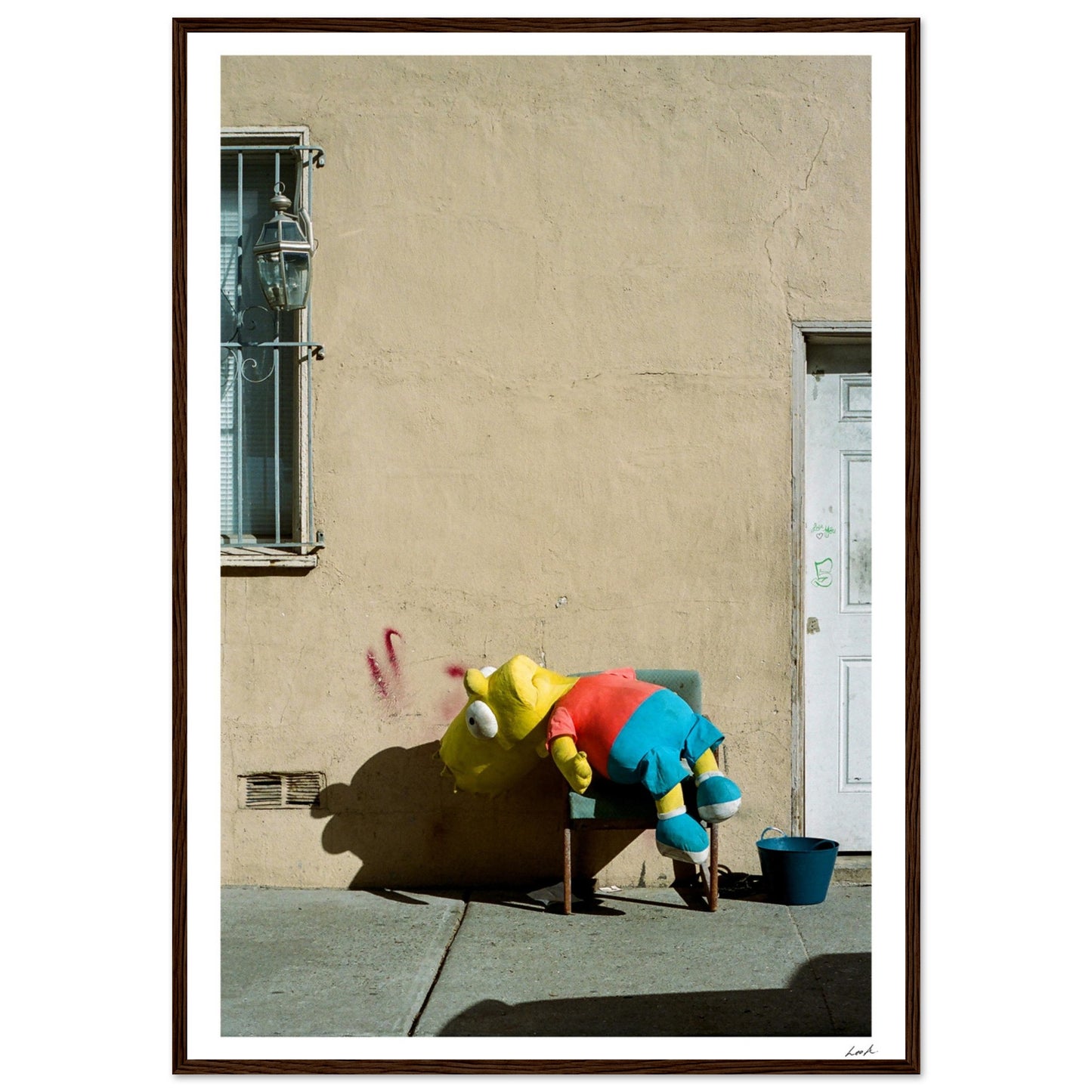 Bart Simpson Dead - Premium Matte Paper Wooden Framed Poster