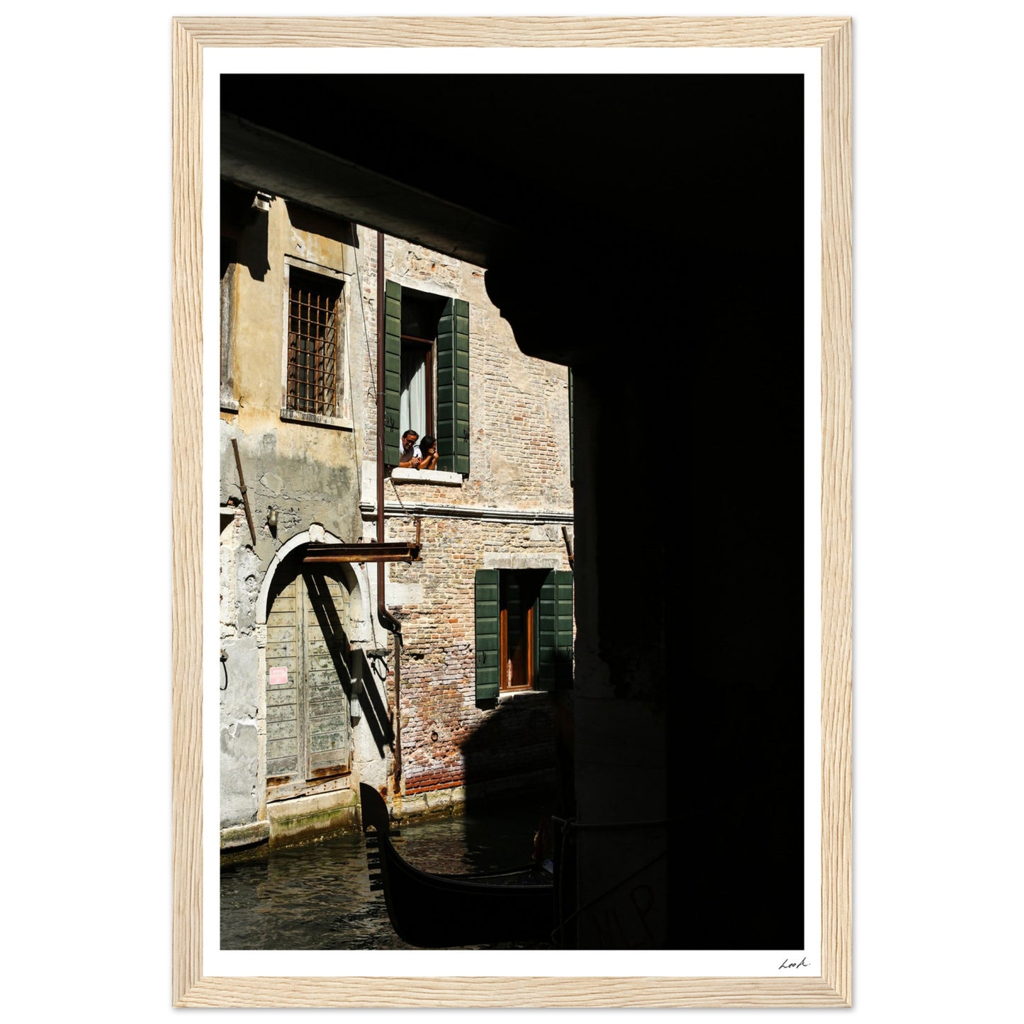 Street of Venice 2 - Premium Matte Paper Wooden Framed Poster