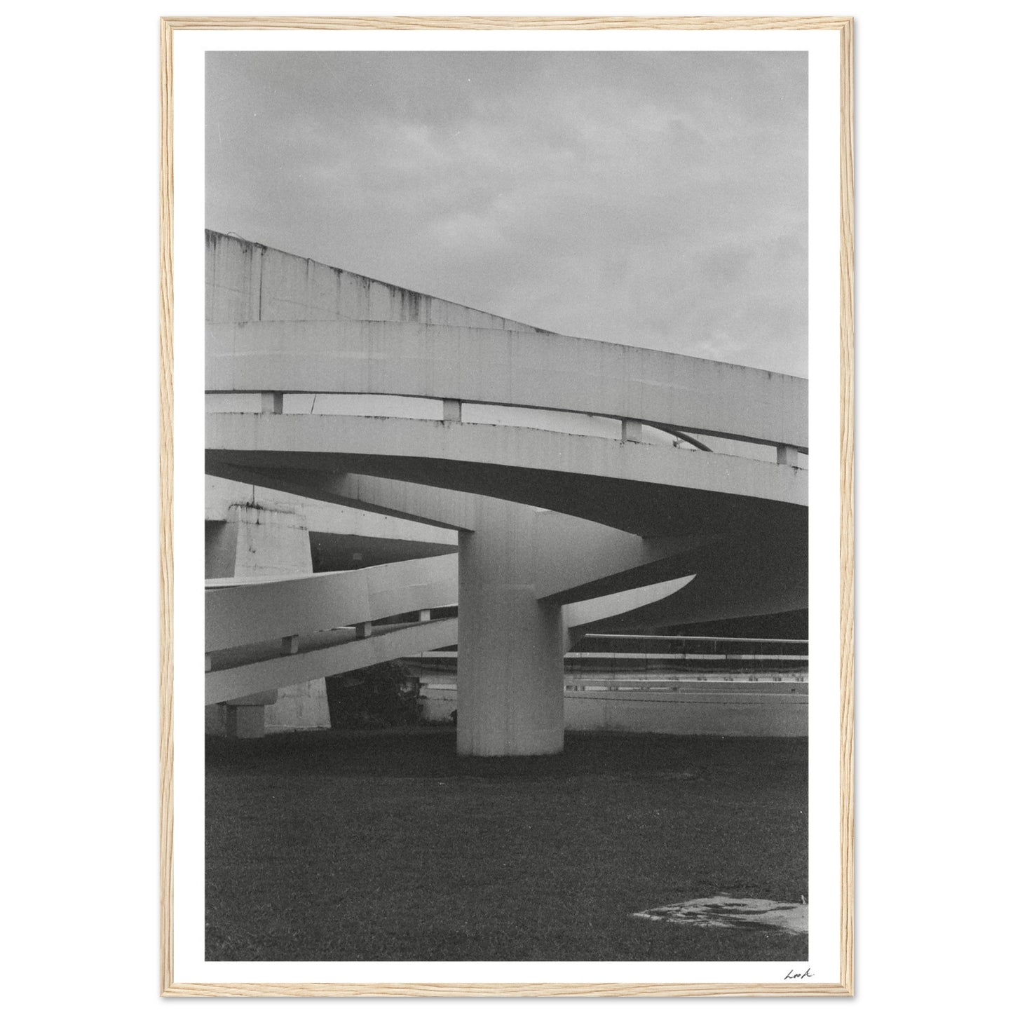 MONb_w - Premium Matte Paper Wooden Framed Poster