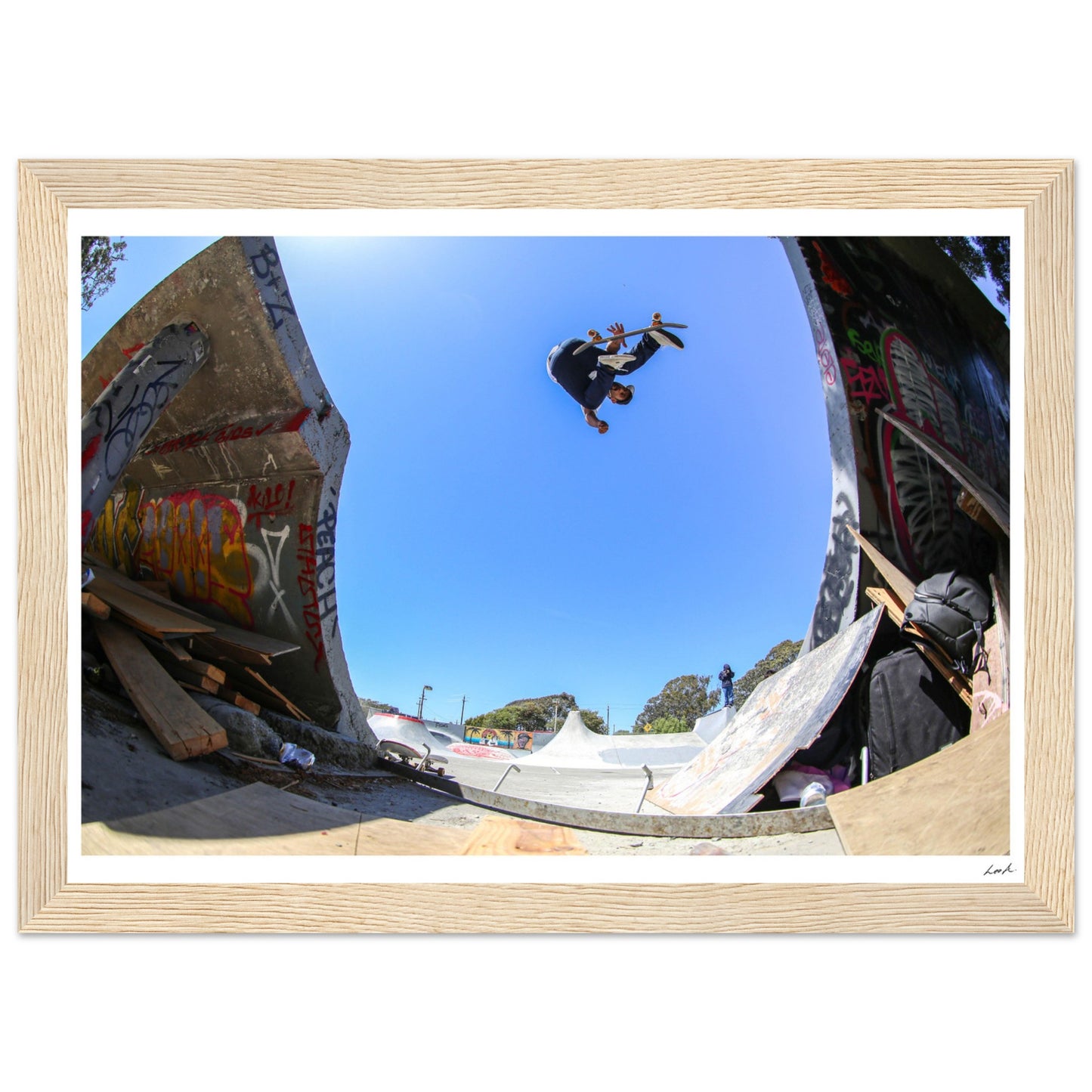 Treasure Island CA - Premium Matte Paper Wooden Framed Poster