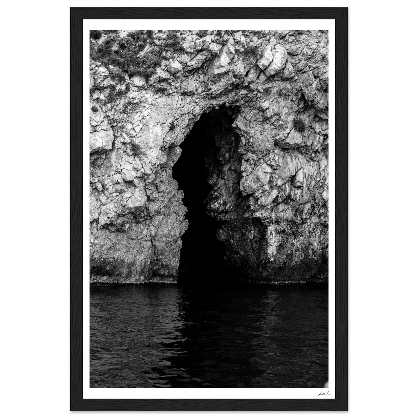 Taormina Cave - Premium Matte Paper Wooden Framed Poster