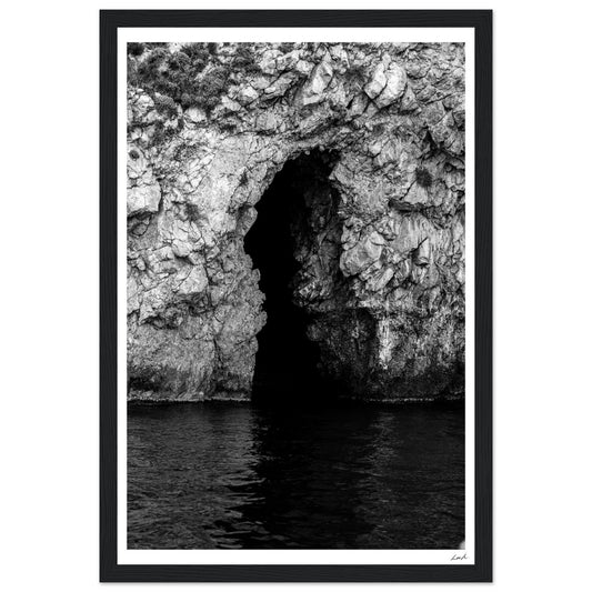 Taormina Cave - Premium Matte Paper Wooden Framed Poster
