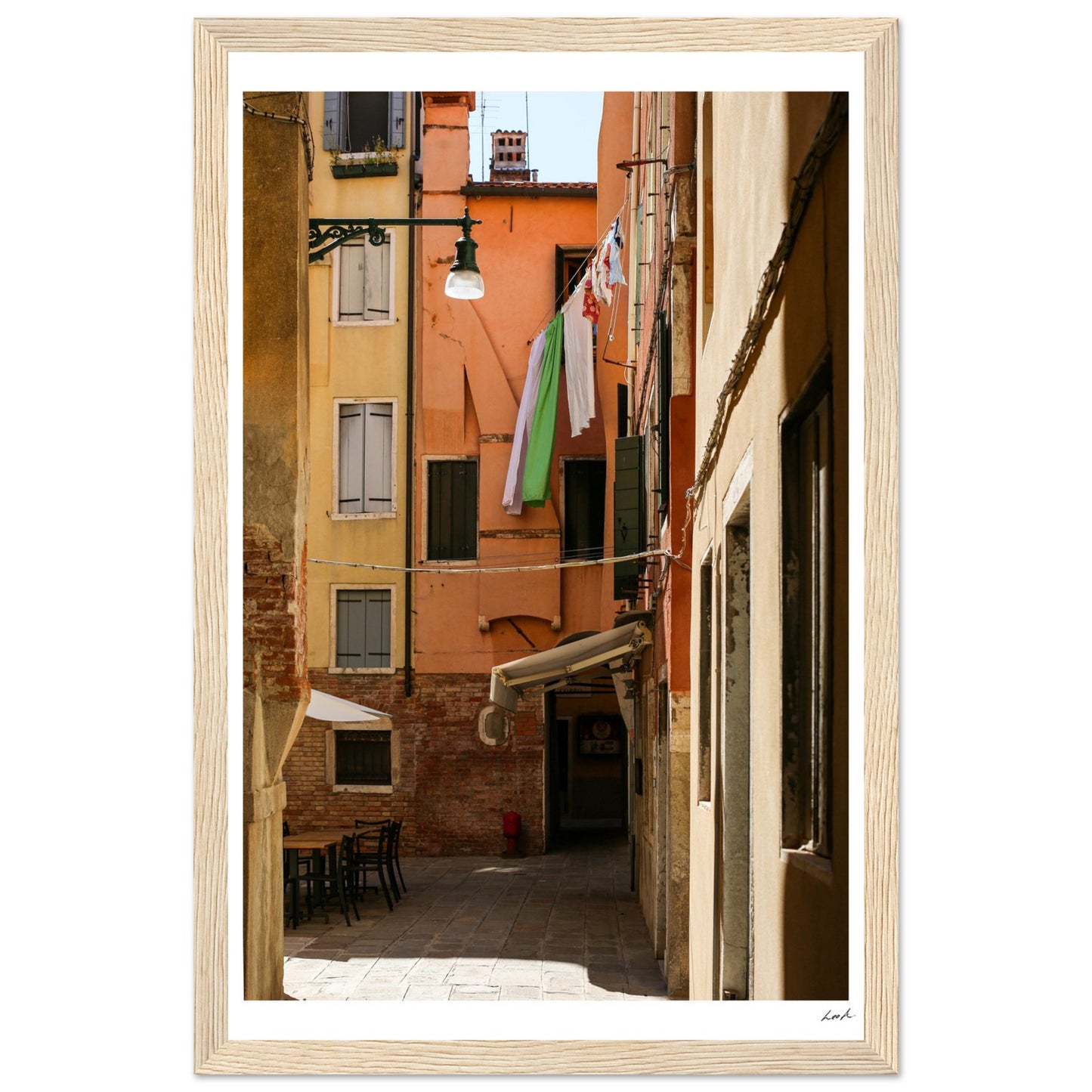 Street of Venice - Premium Matte Paper Wooden Framed Poster