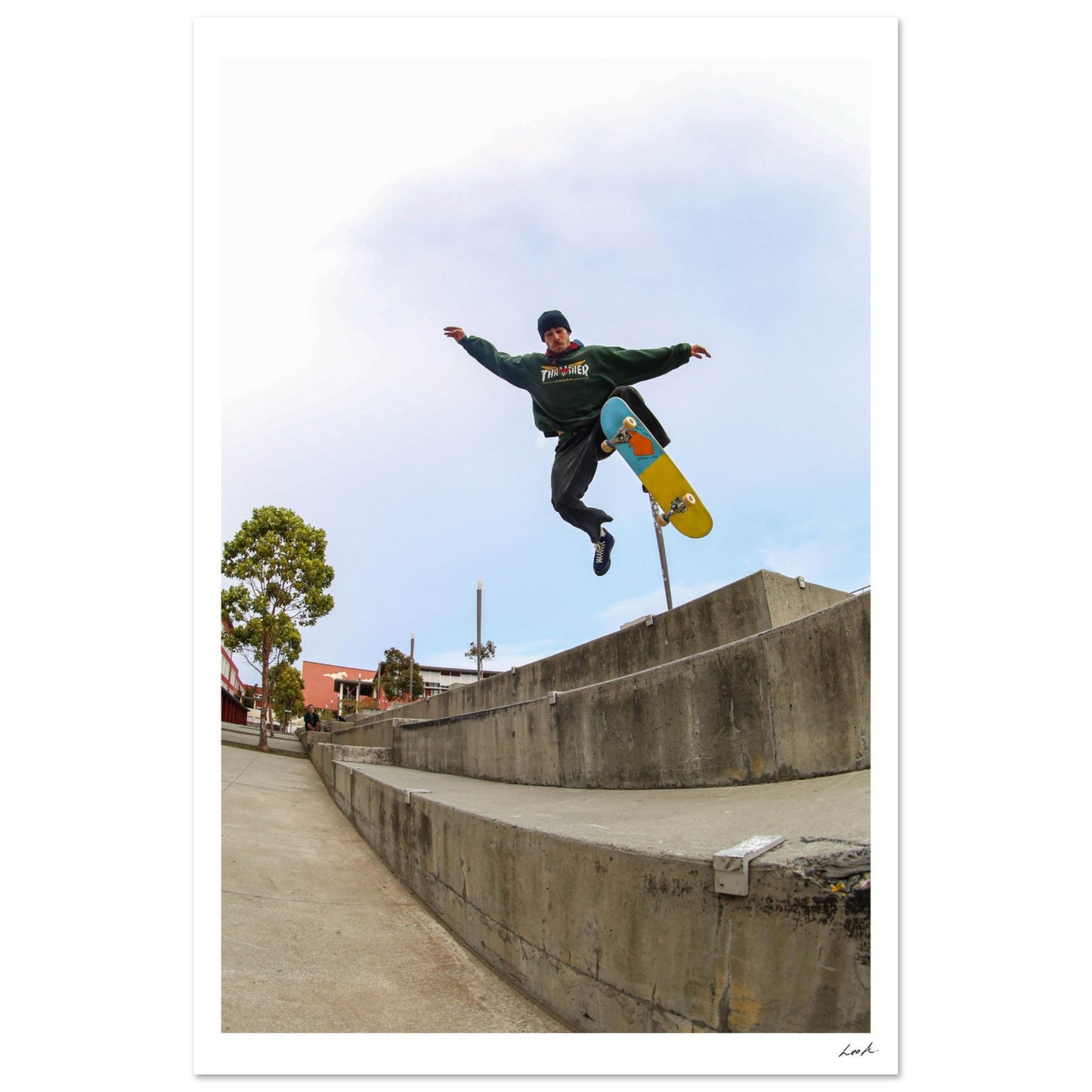 Brody Petulla No Comply Abraham Lincoln High School - Premium Semi-Glossy Paper Poster