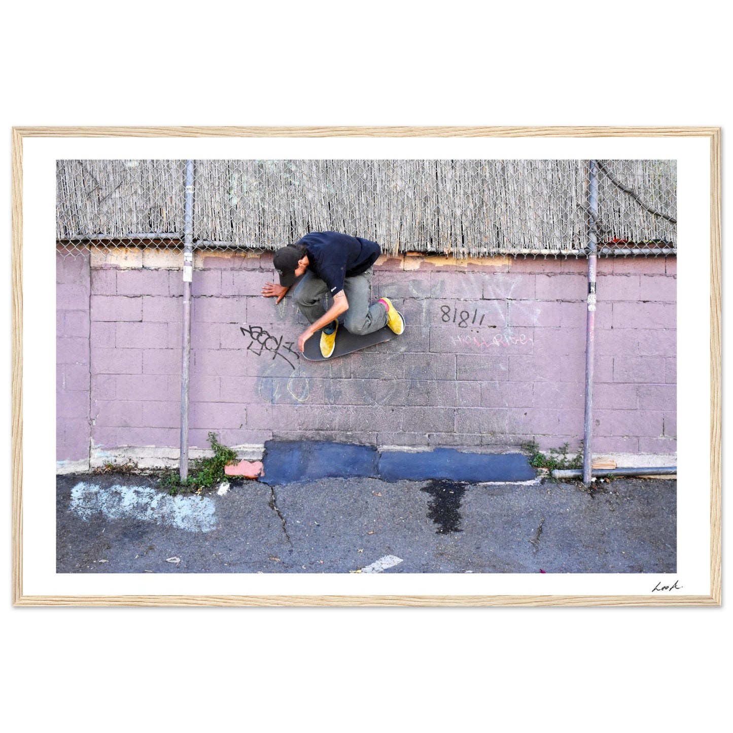 Lou Wallride - Premium Matte Paper Wooden Framed Poster