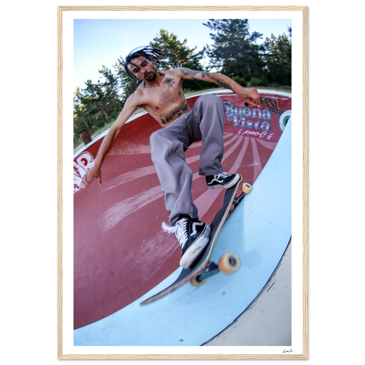 FS Feeble Buena Vista Pool - Premium Matte Paper Wooden Framed Poster