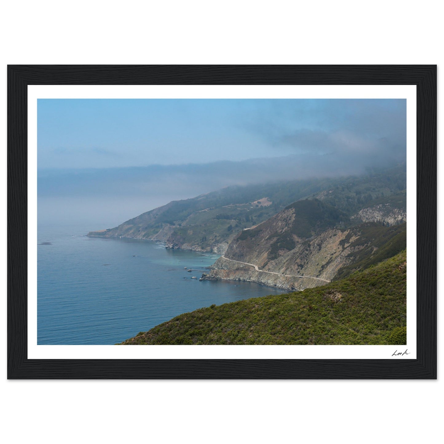 Big Sur Landscape - Premium Matte Paper Wooden Framed Poster