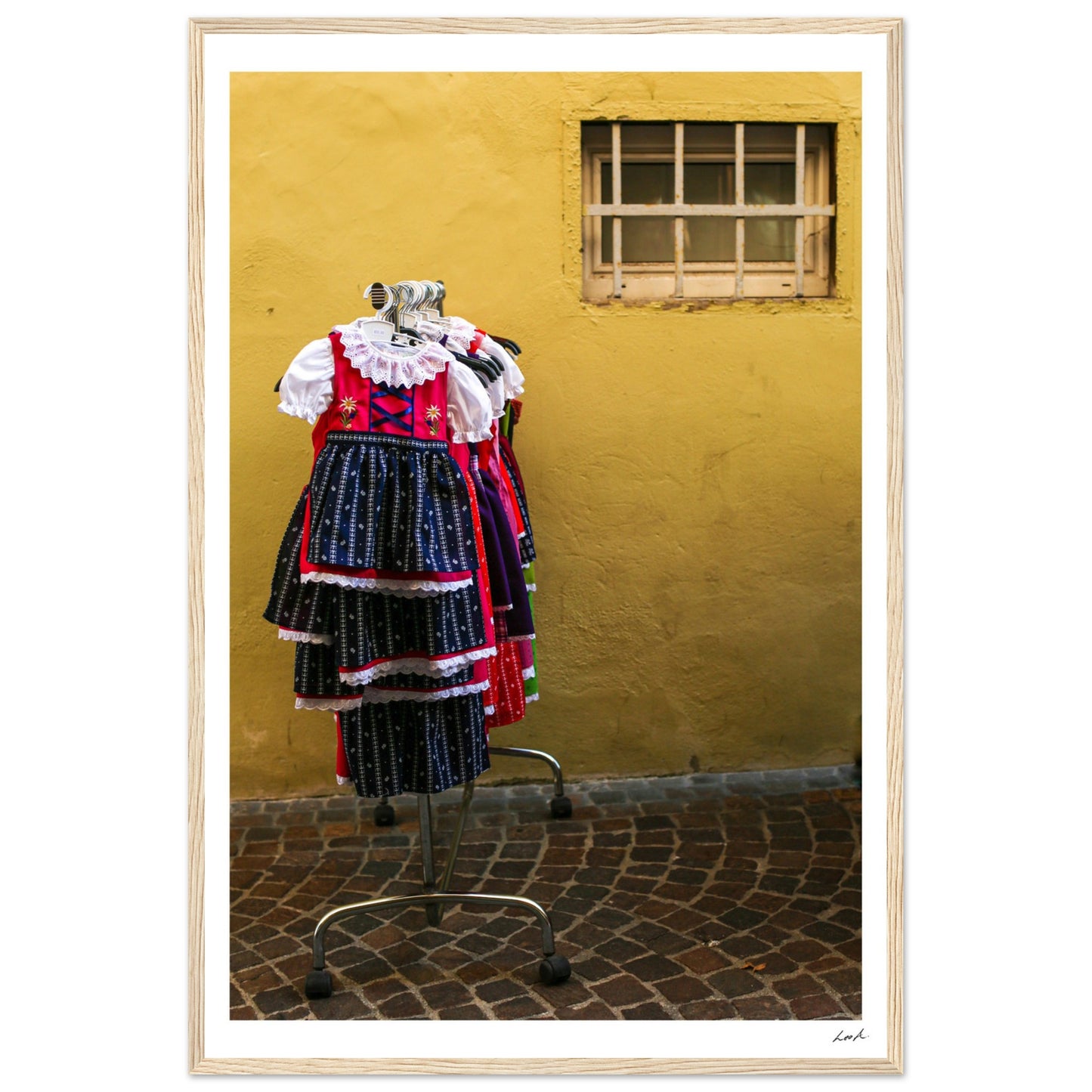 Street of Villa CH 2 - Premium Matte Paper Wooden Framed Poster