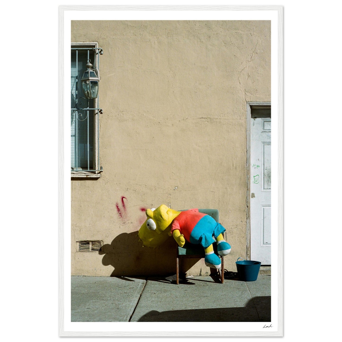 Bart Simpson Dead - Premium Matte Paper Wooden Framed Poster