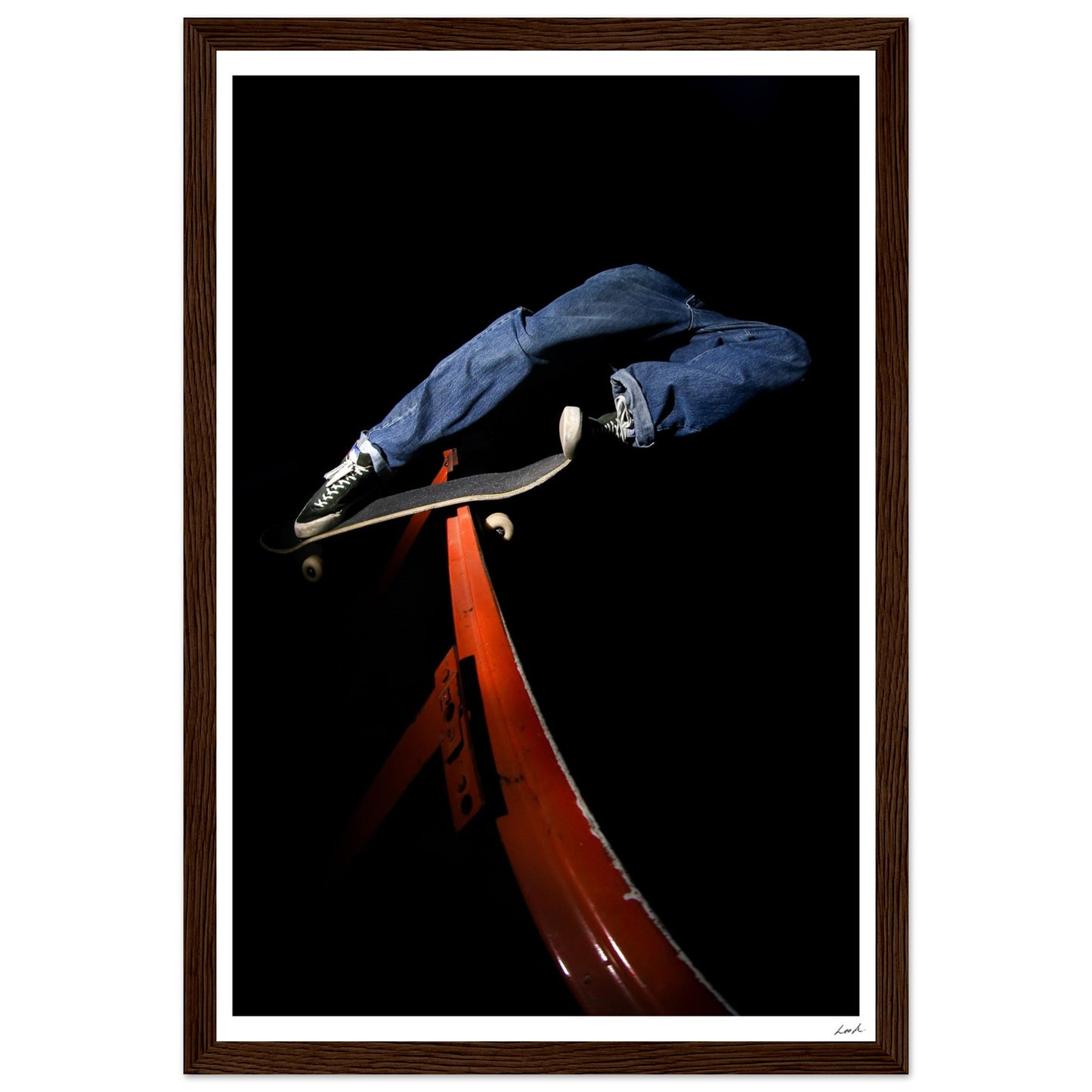 Lou Rock and Roll - Premium Matte Paper Wooden Framed Poster