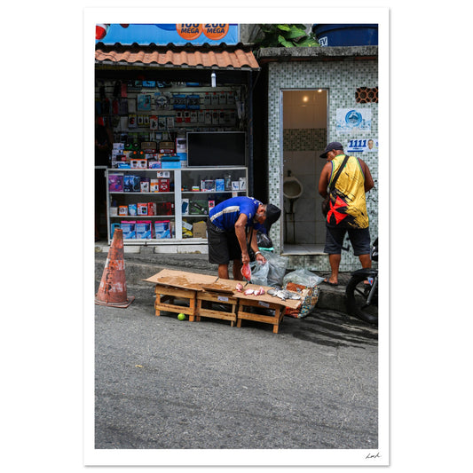 Street of RJ 2 - Premium Semi-Glossy Paper Poster