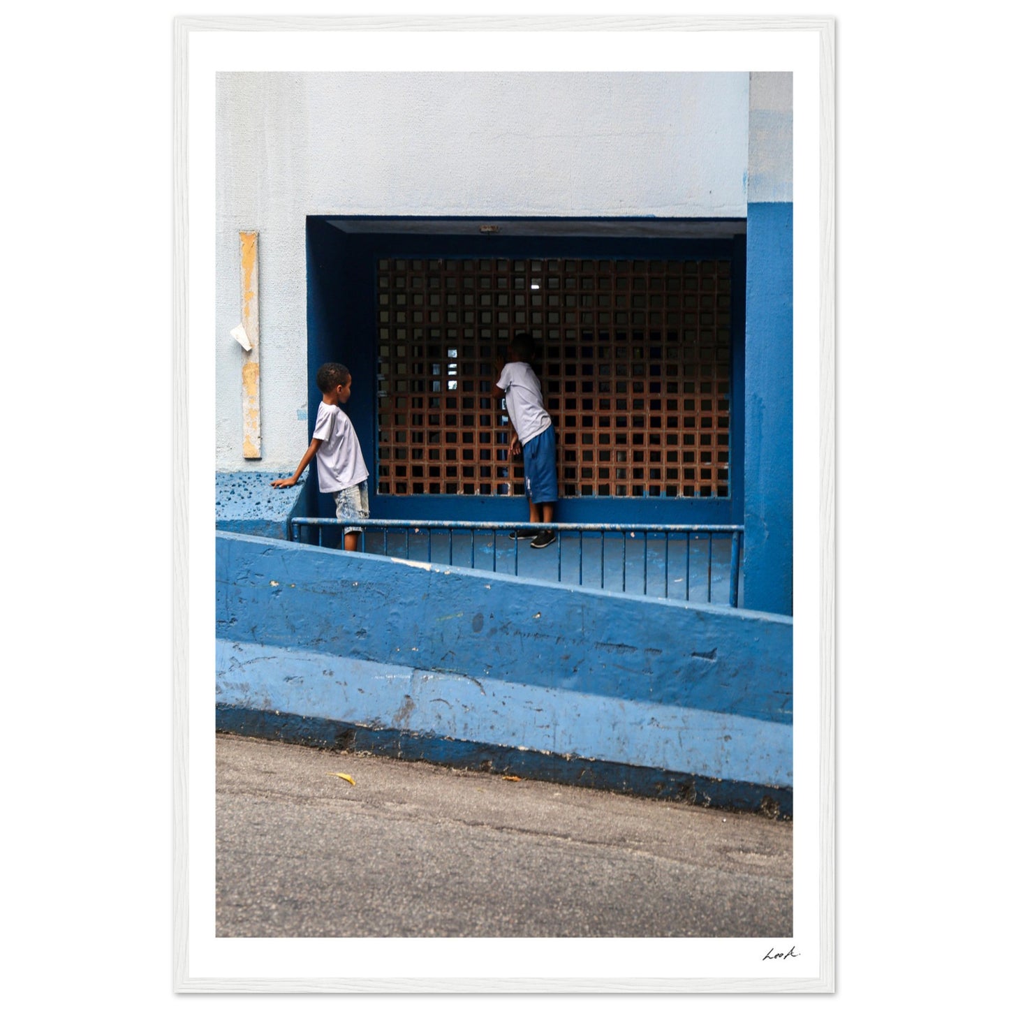 Street of RJ - Premium Matte Paper Wooden Framed Poster