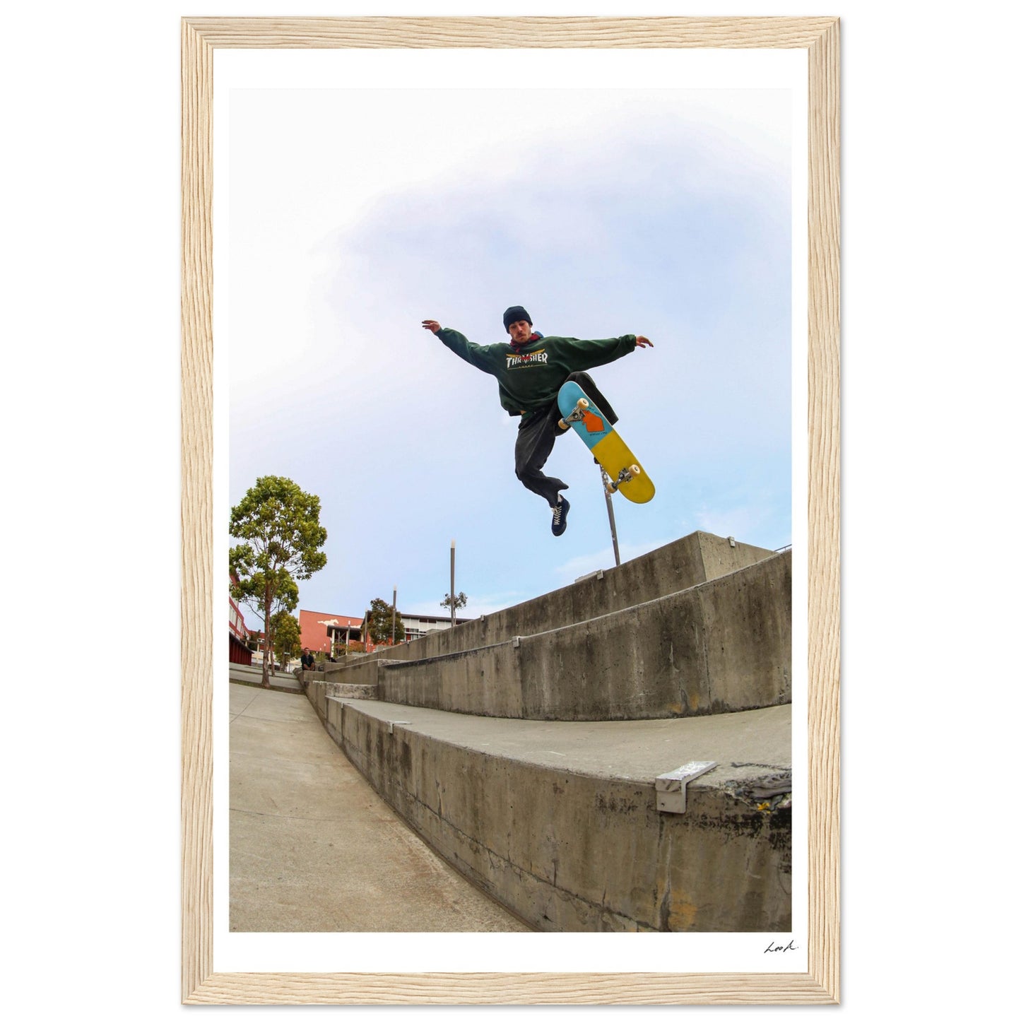 Brody Petulla No Comply Abraham Lincoln High School - Premium Matte Paper Wooden Framed Poster